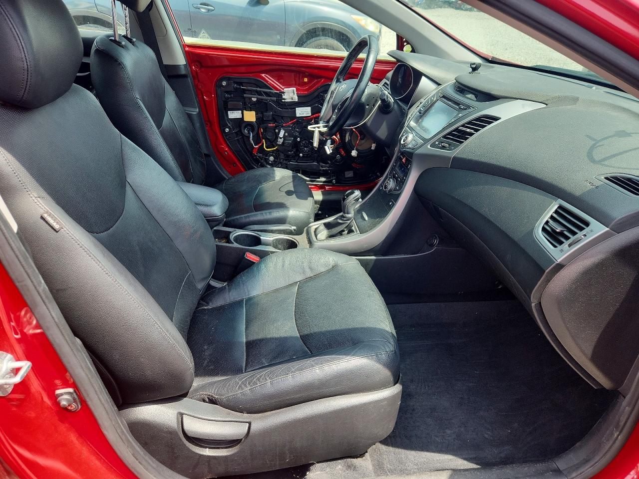 2014 Hyundai Elantra Limited Red vin: KMHDH4AE1EU072638
