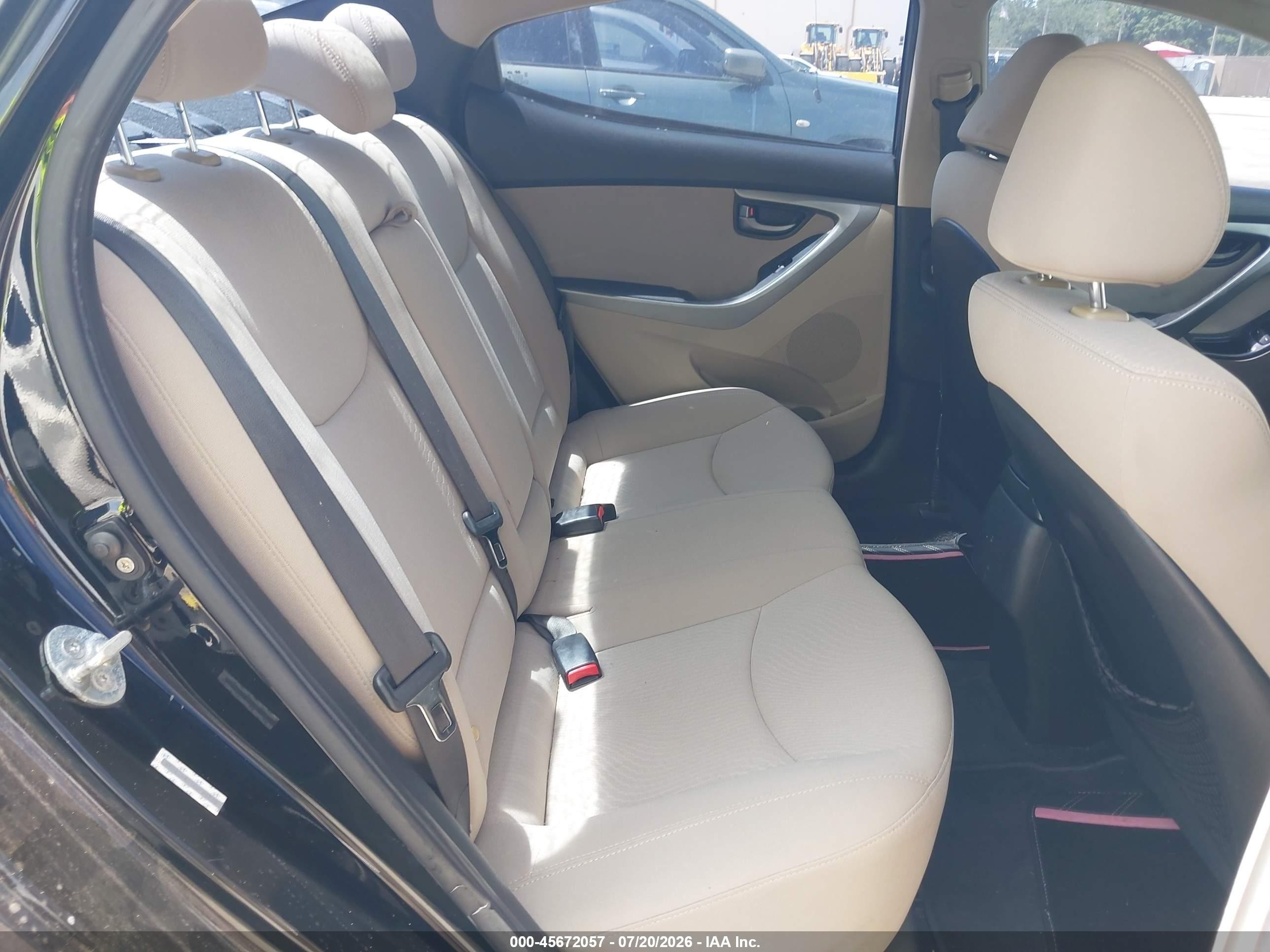 2014 Hyundai Elantra Se Black vin: KMHDH4AE1EU088838
