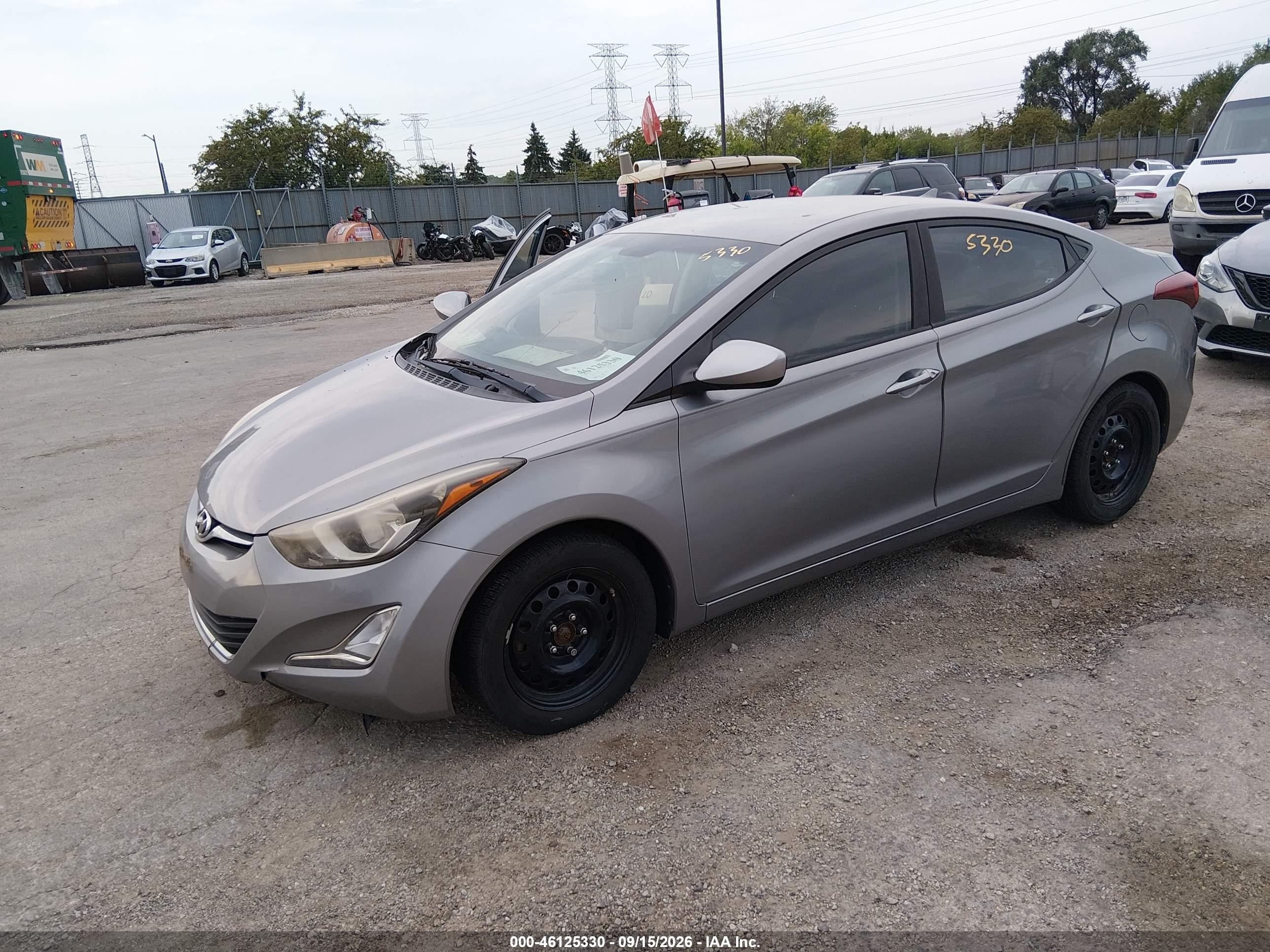 2014 Hyundai Elantra Se Gray vin: KMHDH4AE1EU089374