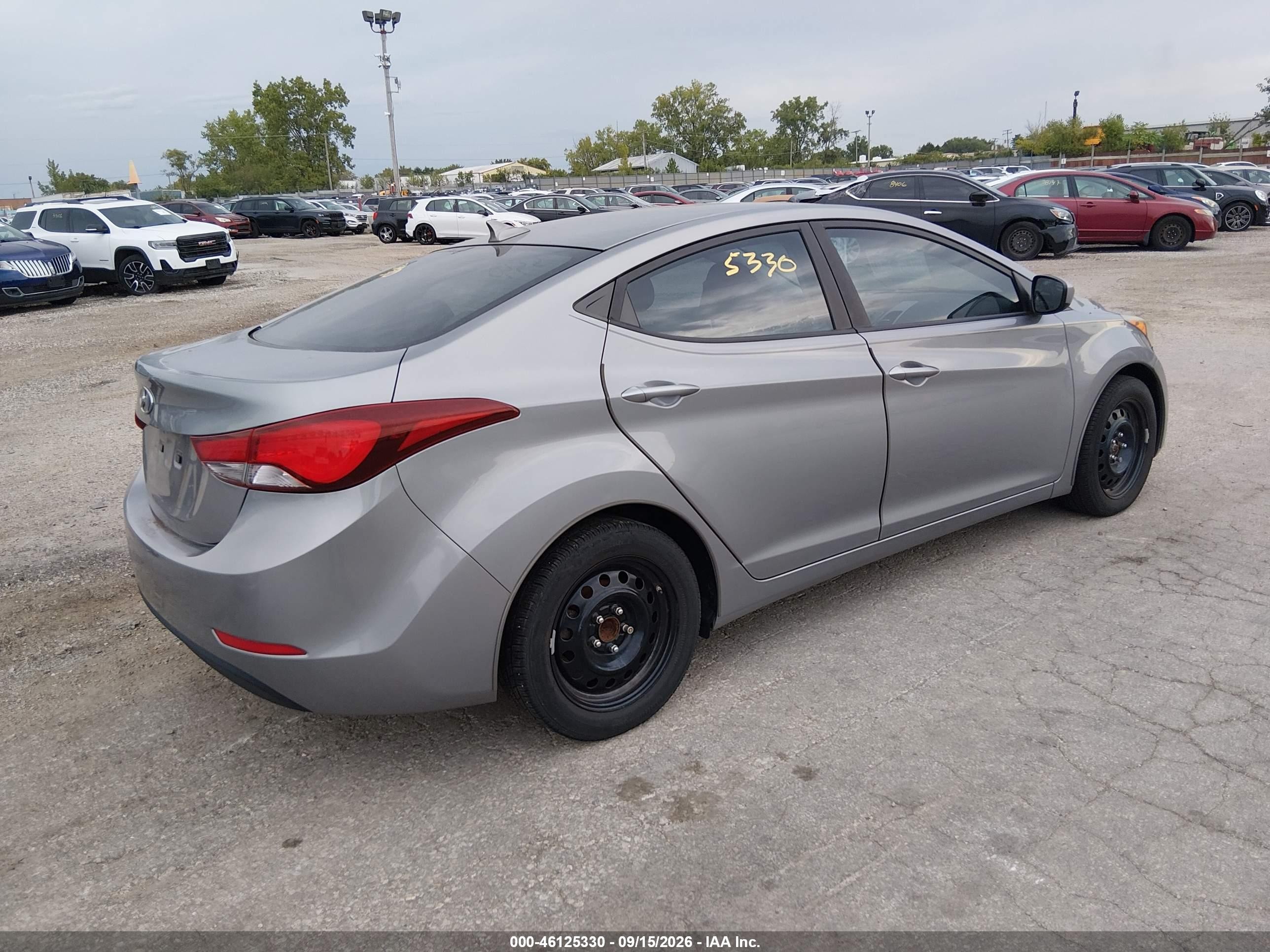 2014 Hyundai Elantra Se Gray vin: KMHDH4AE1EU089374