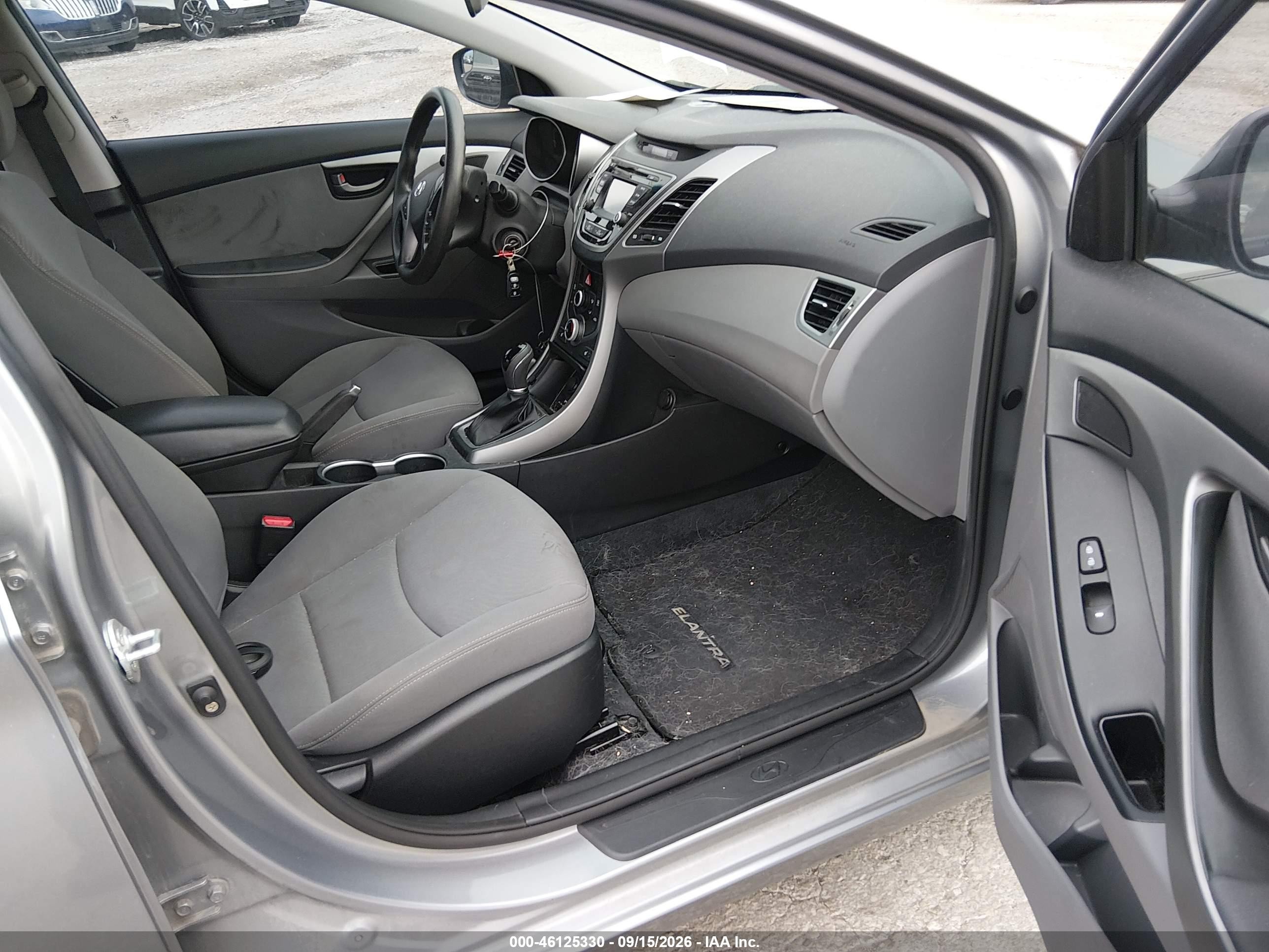 2014 Hyundai Elantra Se Gray vin: KMHDH4AE1EU089374