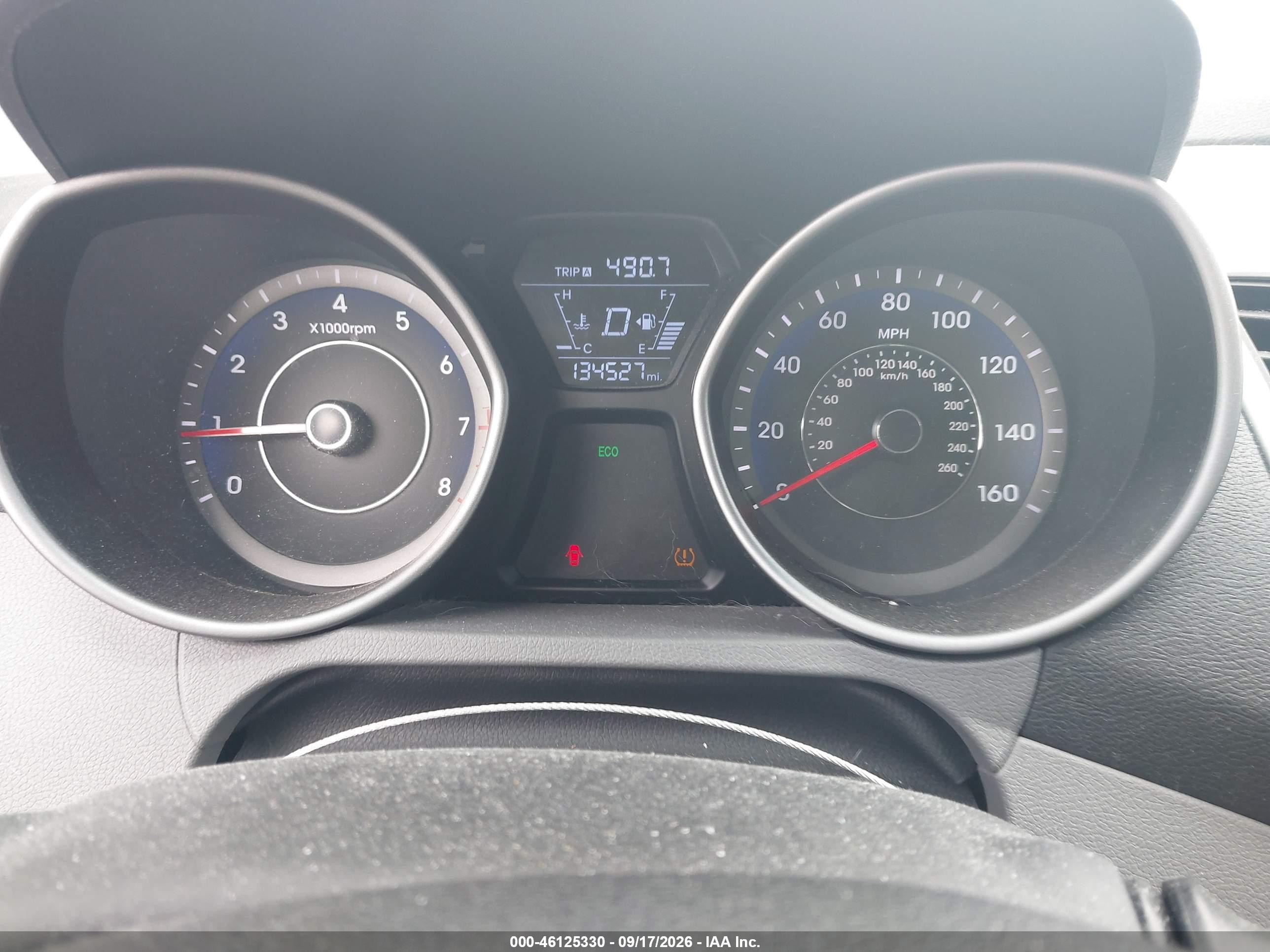 2014 Hyundai Elantra Se Gray vin: KMHDH4AE1EU089374