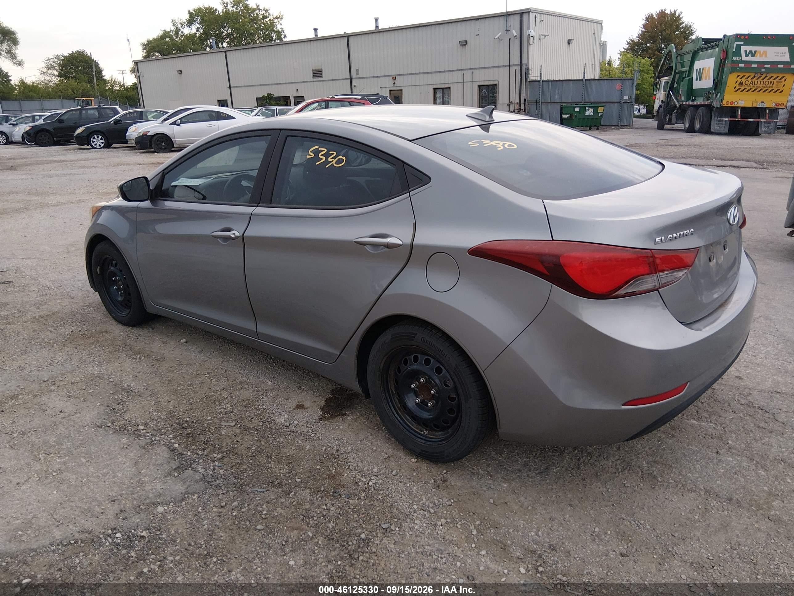 2014 Hyundai Elantra Se Gray vin: KMHDH4AE1EU089374