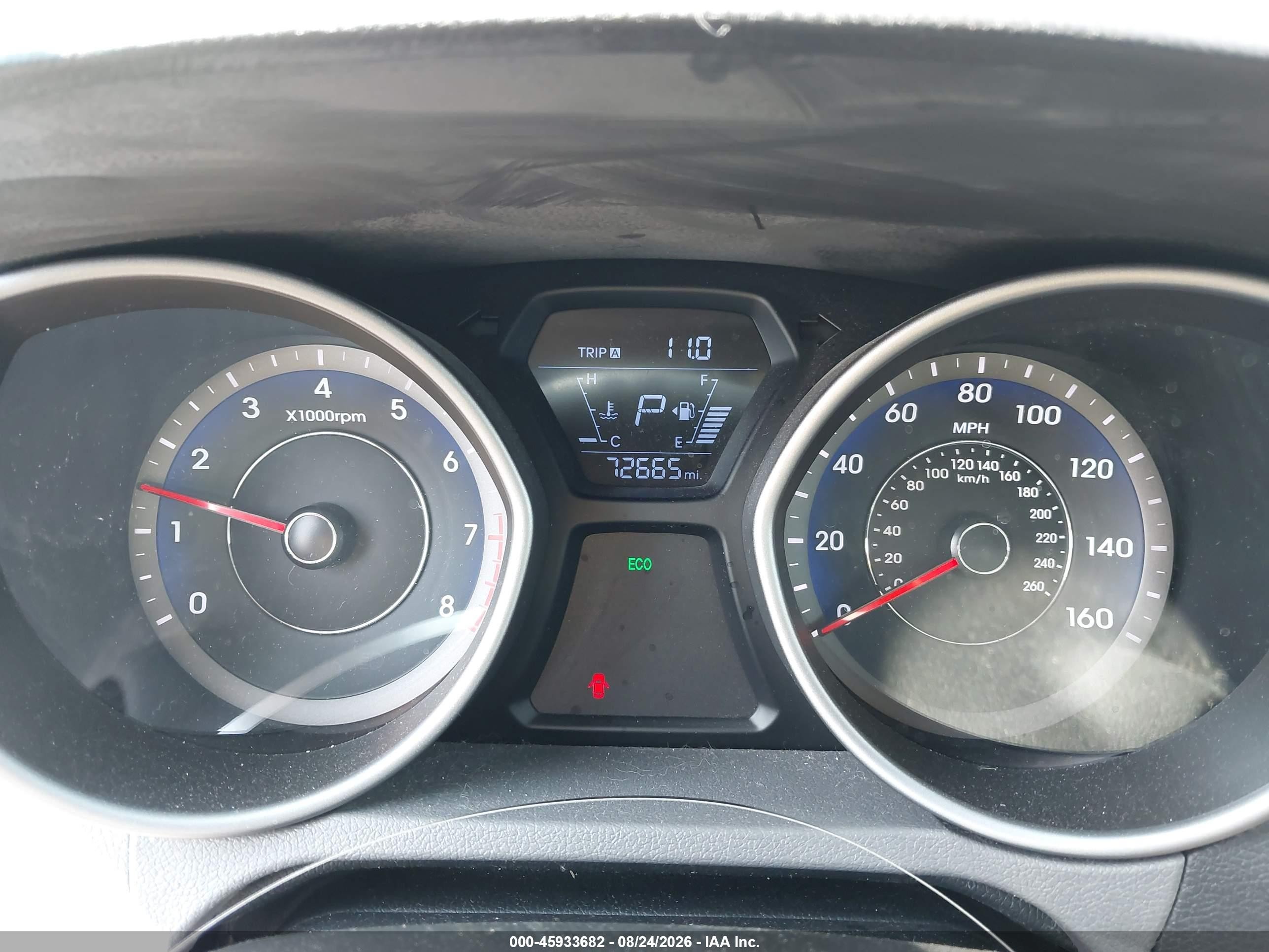 2014 Hyundai Elantra Se Red vin: KMHDH4AE1EU118405