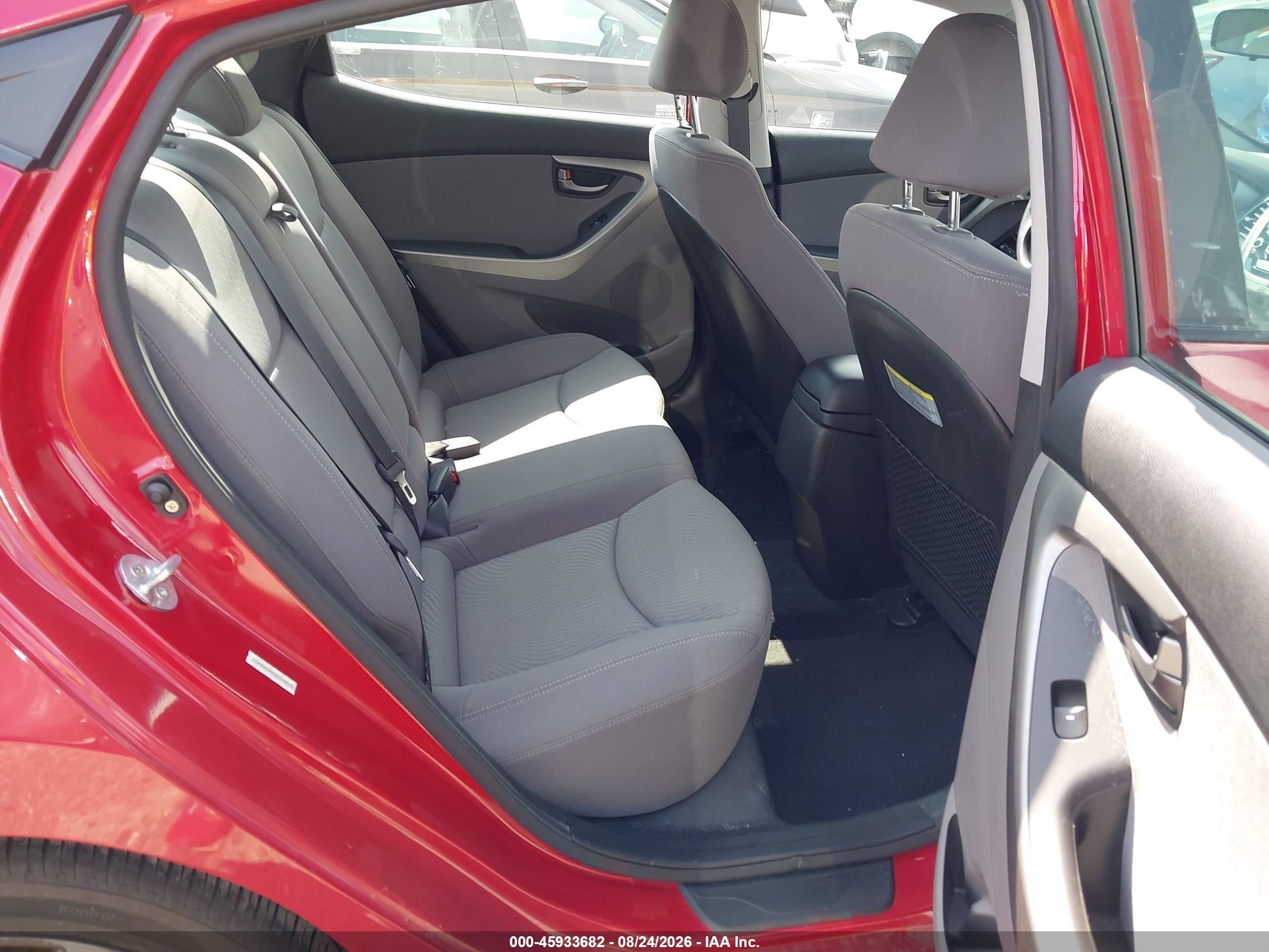 2014 Hyundai Elantra Se Red vin: KMHDH4AE1EU118405