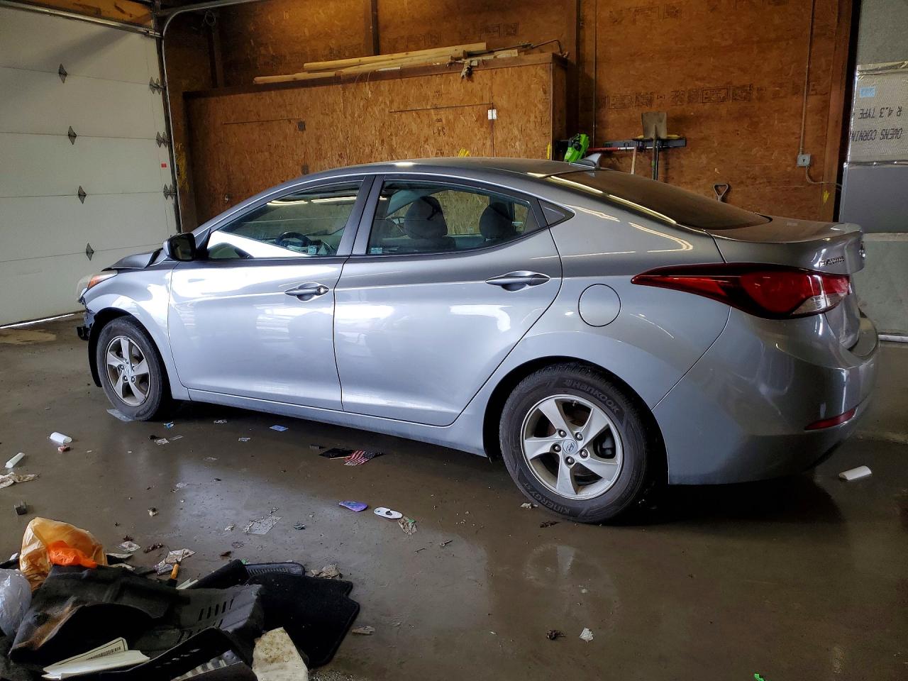 2014 Hyundai Elantra Se Gray vin: KMHDH4AE1EU128402
