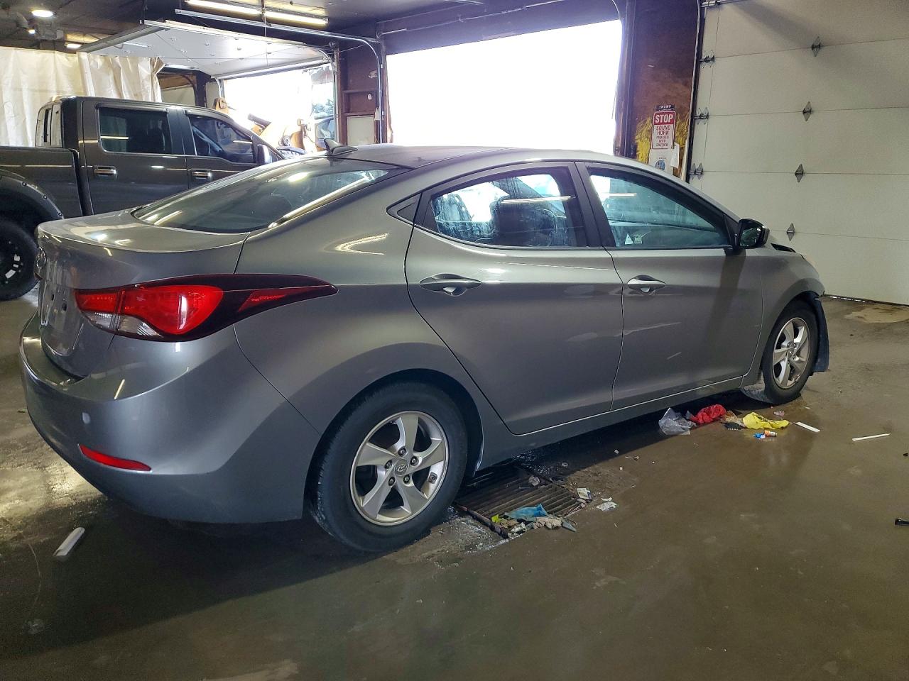 2014 Hyundai Elantra Se Gray vin: KMHDH4AE1EU128402