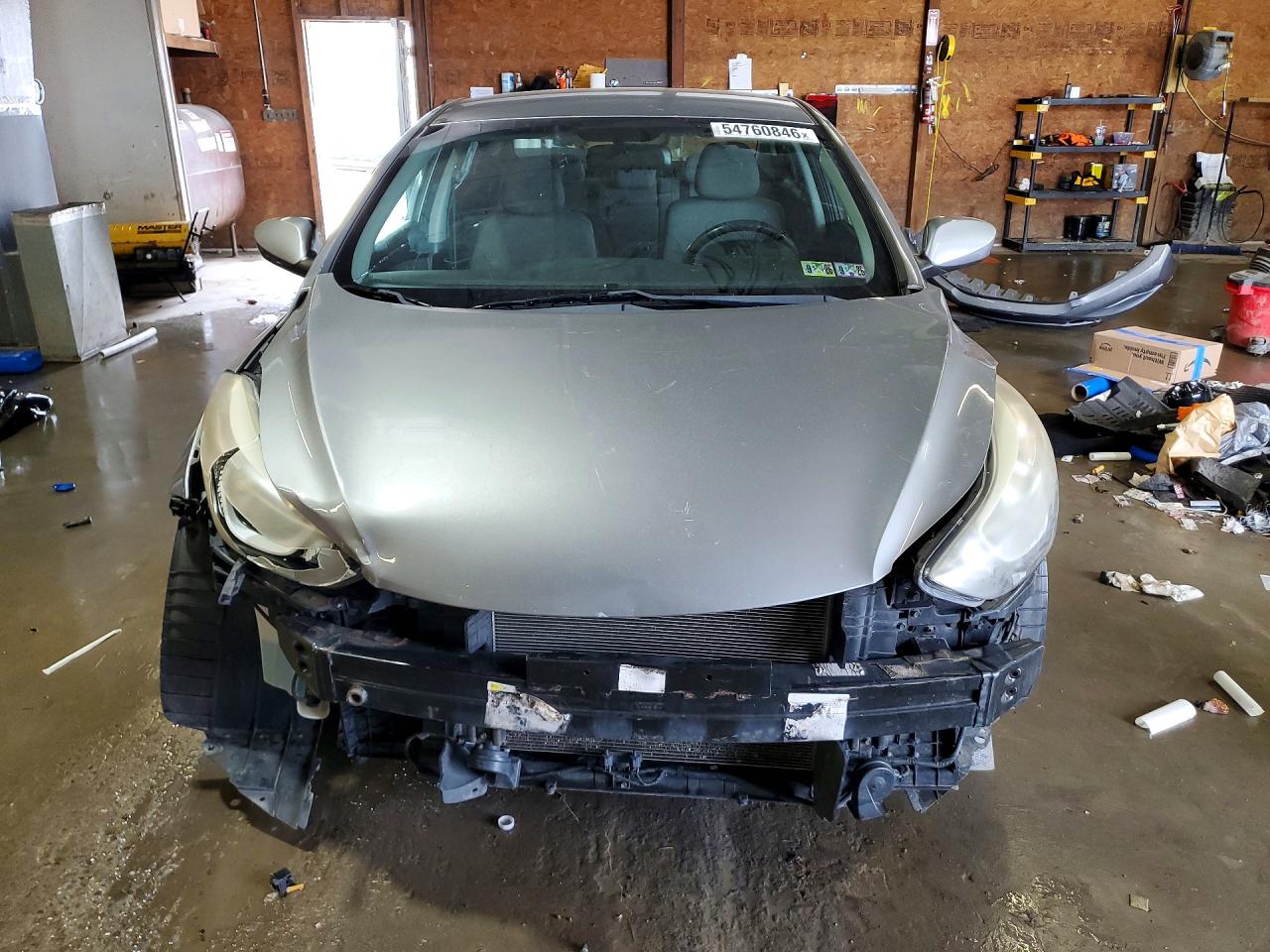 2014 Hyundai Elantra Se Gray vin: KMHDH4AE1EU128402