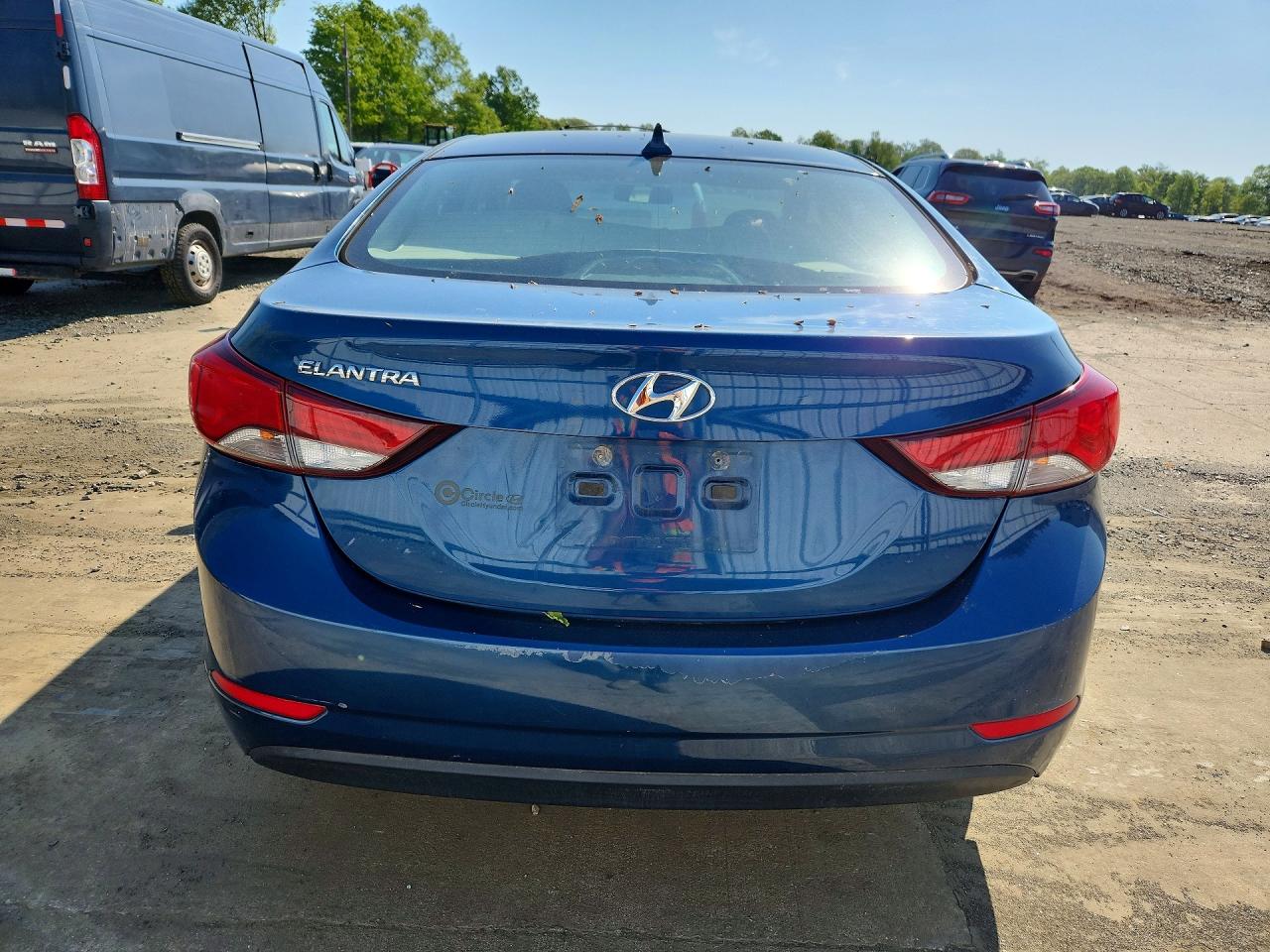 2014 Hyundai Elantra Se Blue vin: KMHDH4AE1EU133907