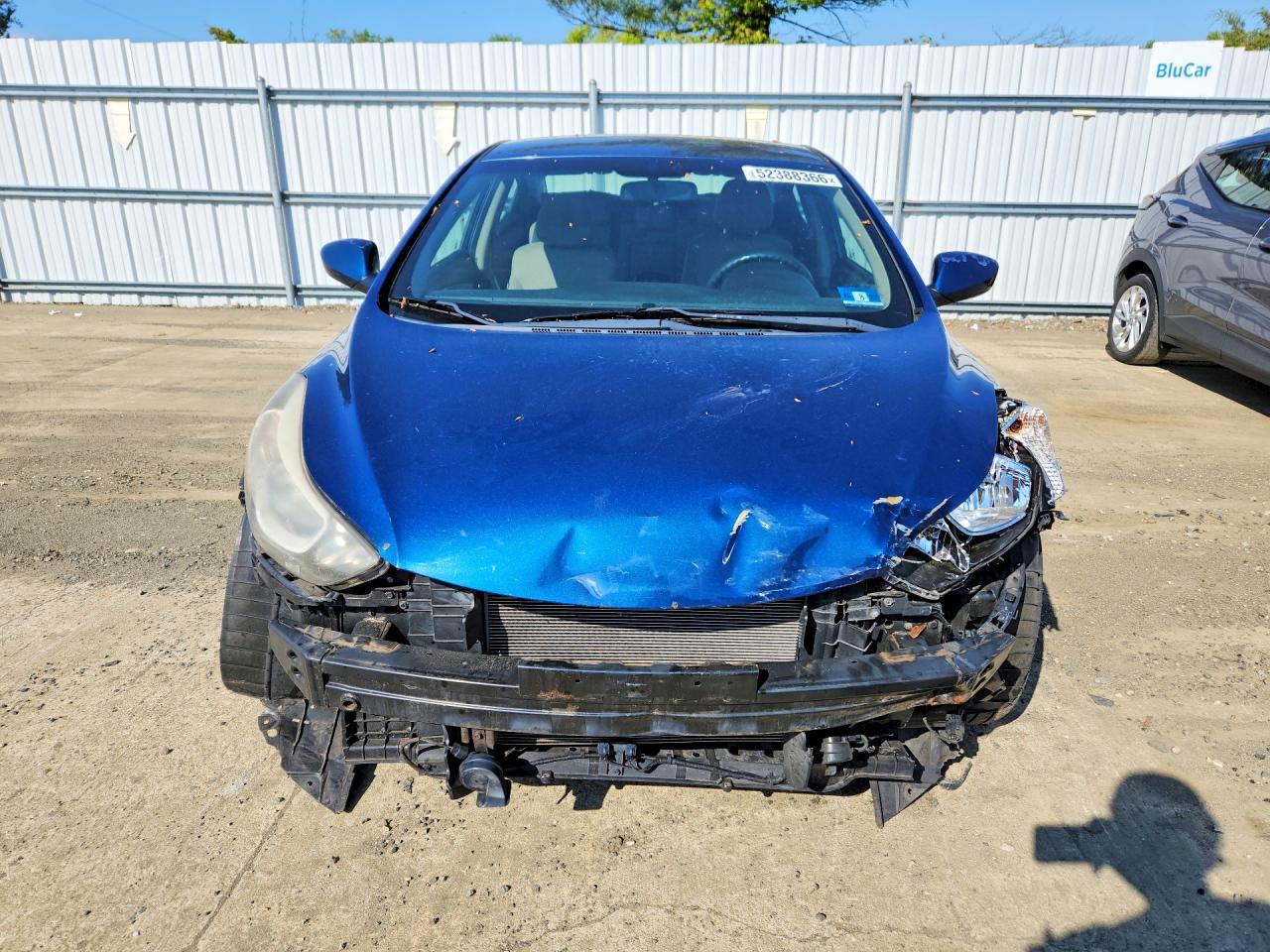 2014 Hyundai Elantra Se Blue vin: KMHDH4AE1EU133907