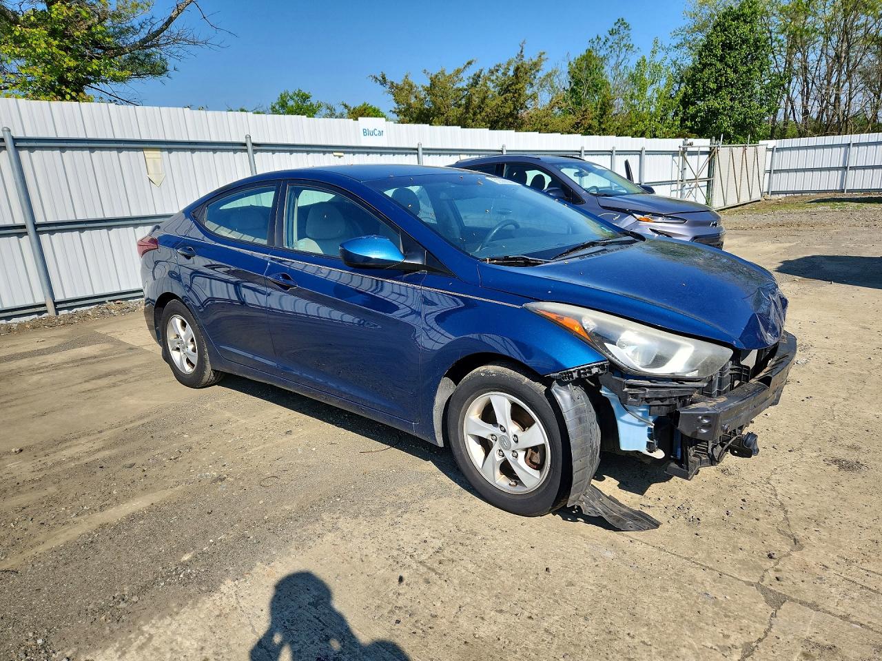 2014 Hyundai Elantra Se Blue vin: KMHDH4AE1EU133907