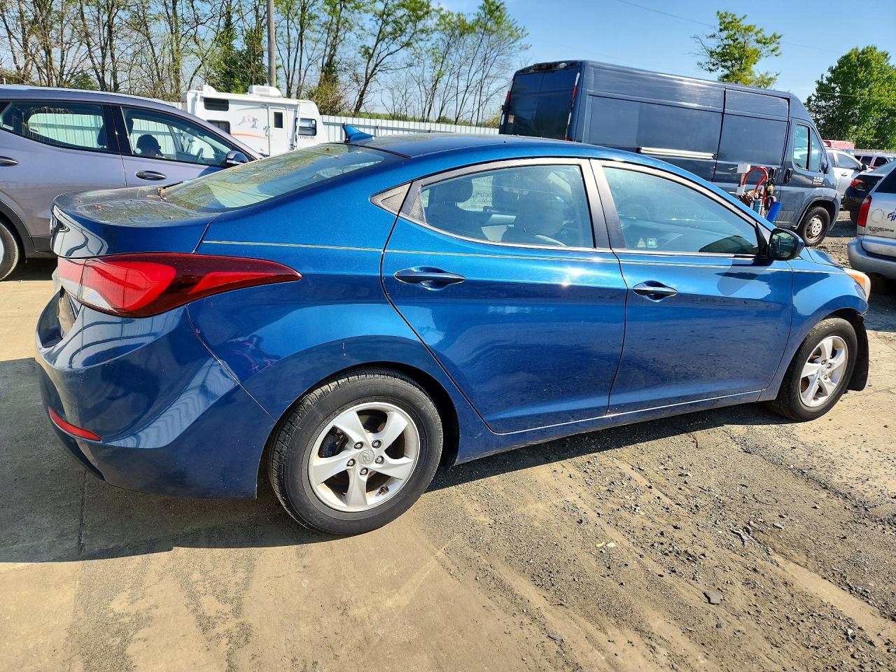 2014 Hyundai Elantra Se Blue vin: KMHDH4AE1EU133907