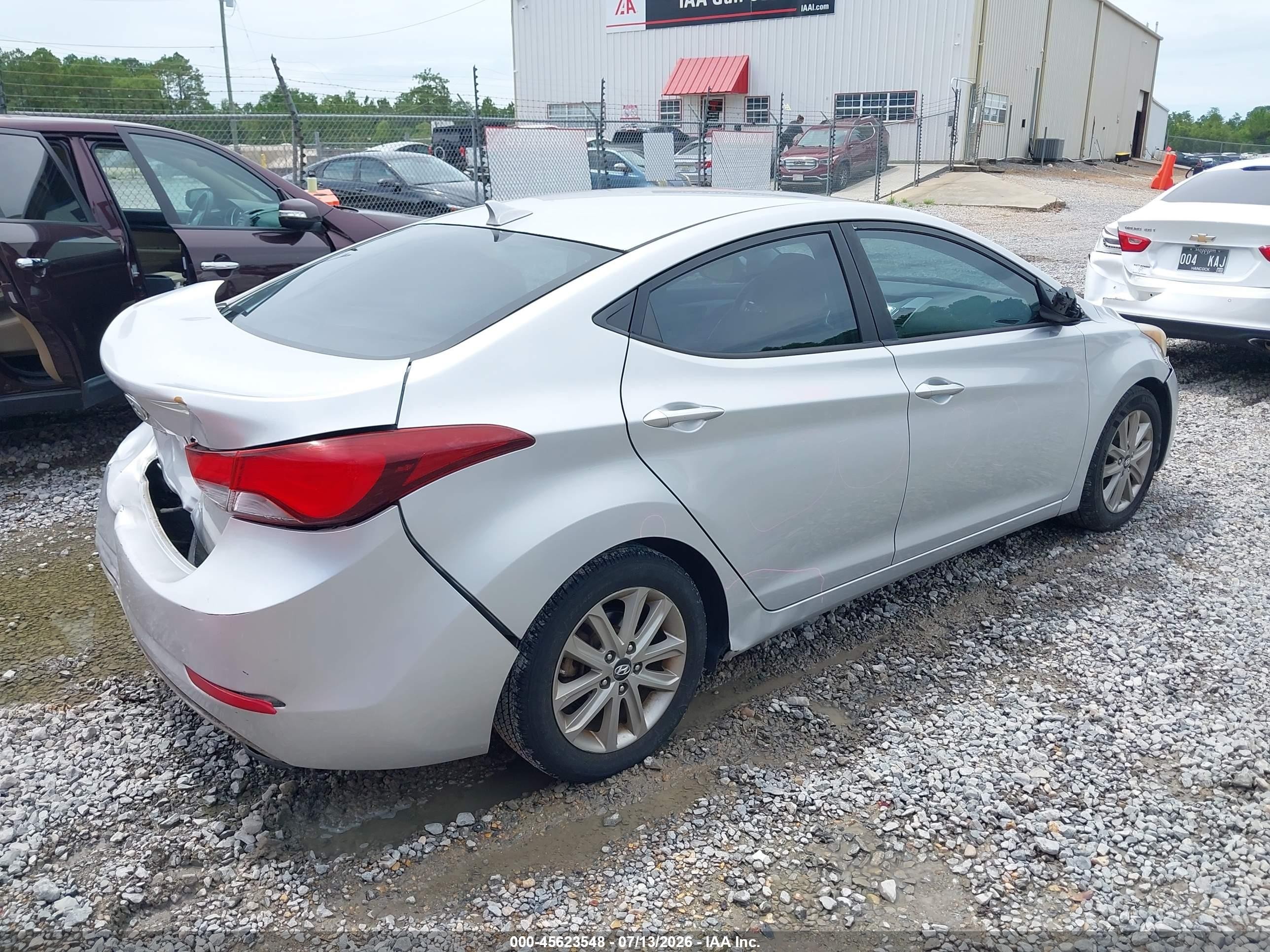 2014 Hyundai Elantra Se Серебряный vin: KMHDH4AE1EU134278