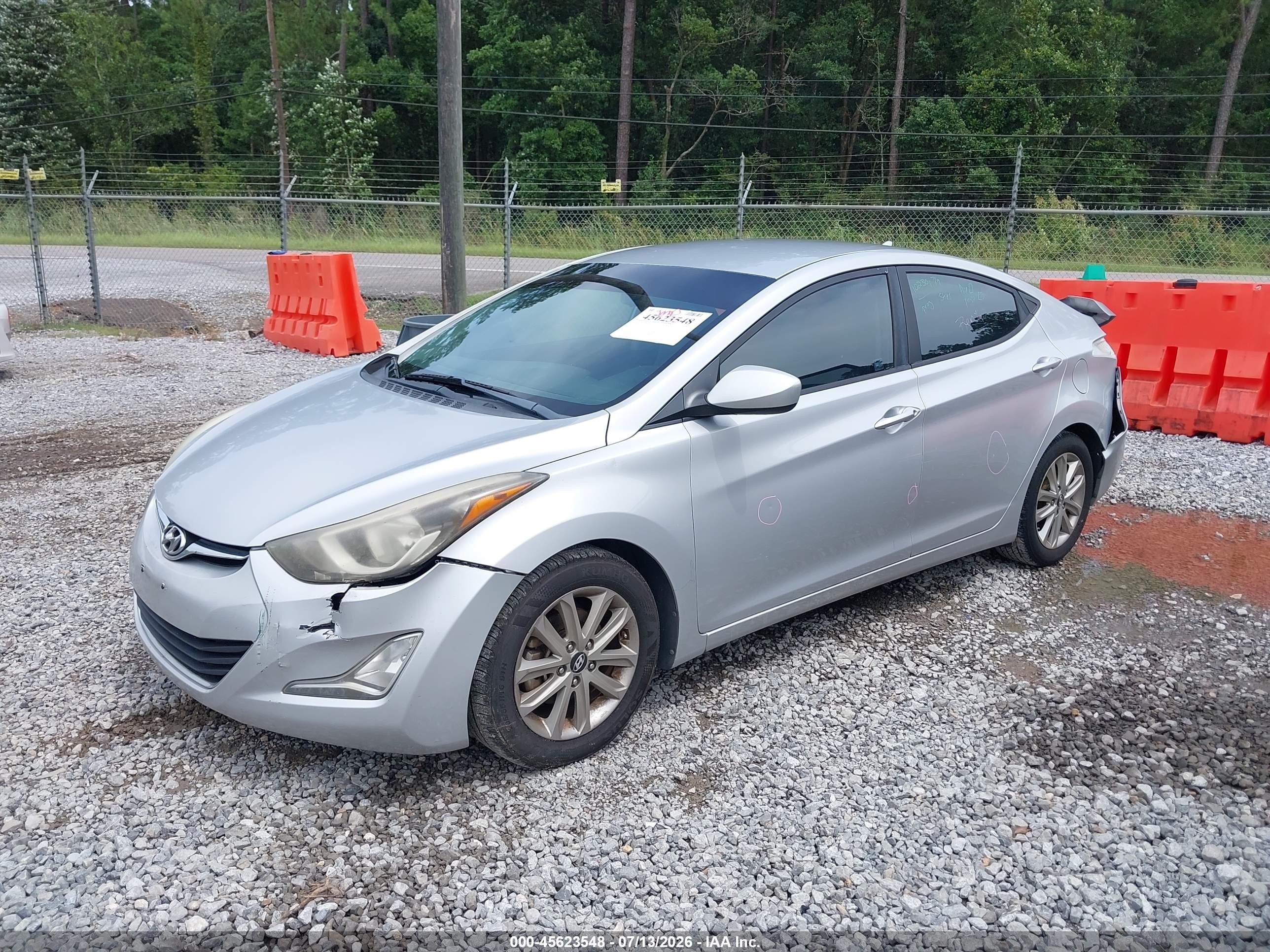 2014 Hyundai Elantra Se Серебряный vin: KMHDH4AE1EU134278