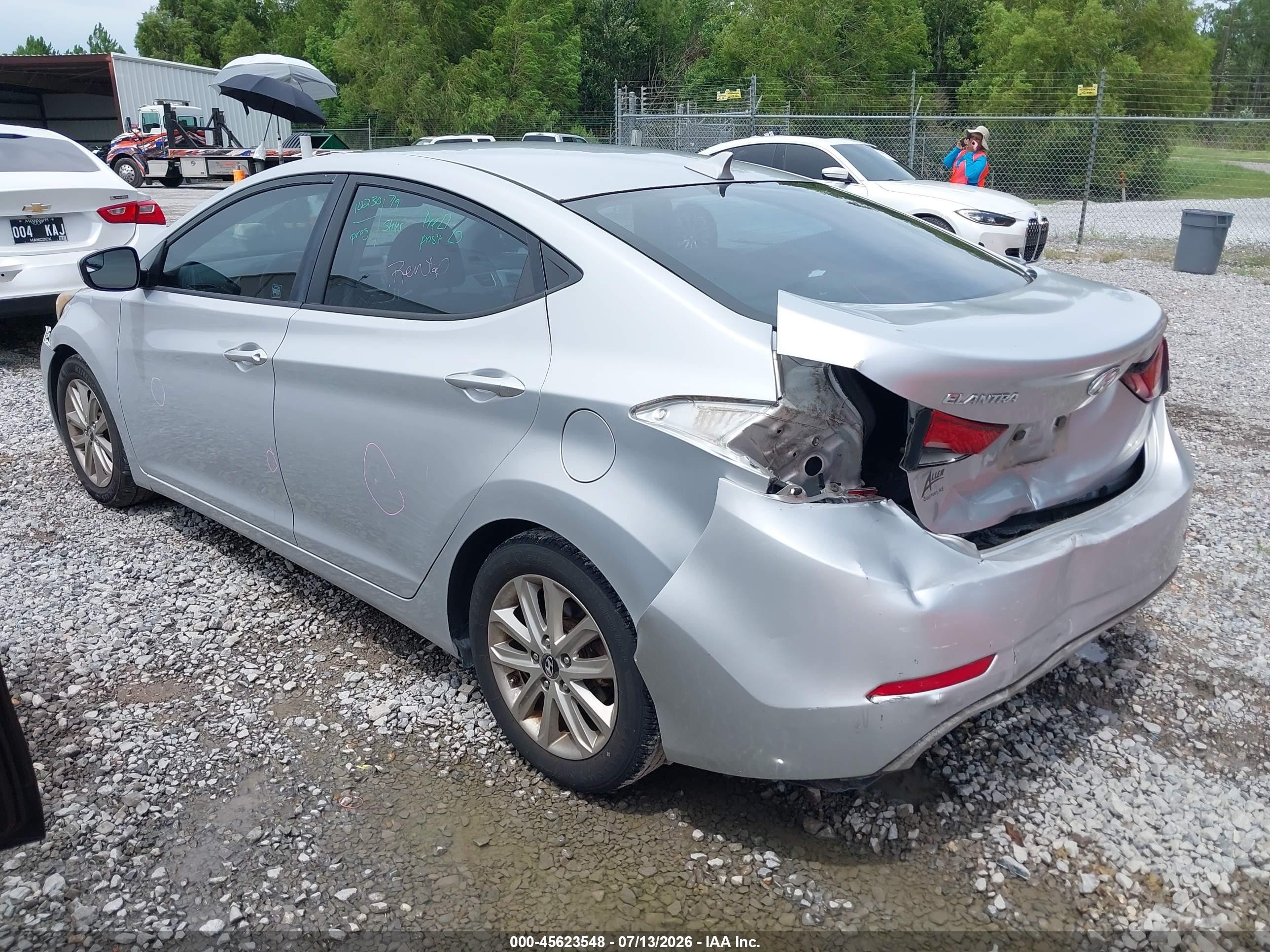 2014 Hyundai Elantra Se Серебряный vin: KMHDH4AE1EU134278