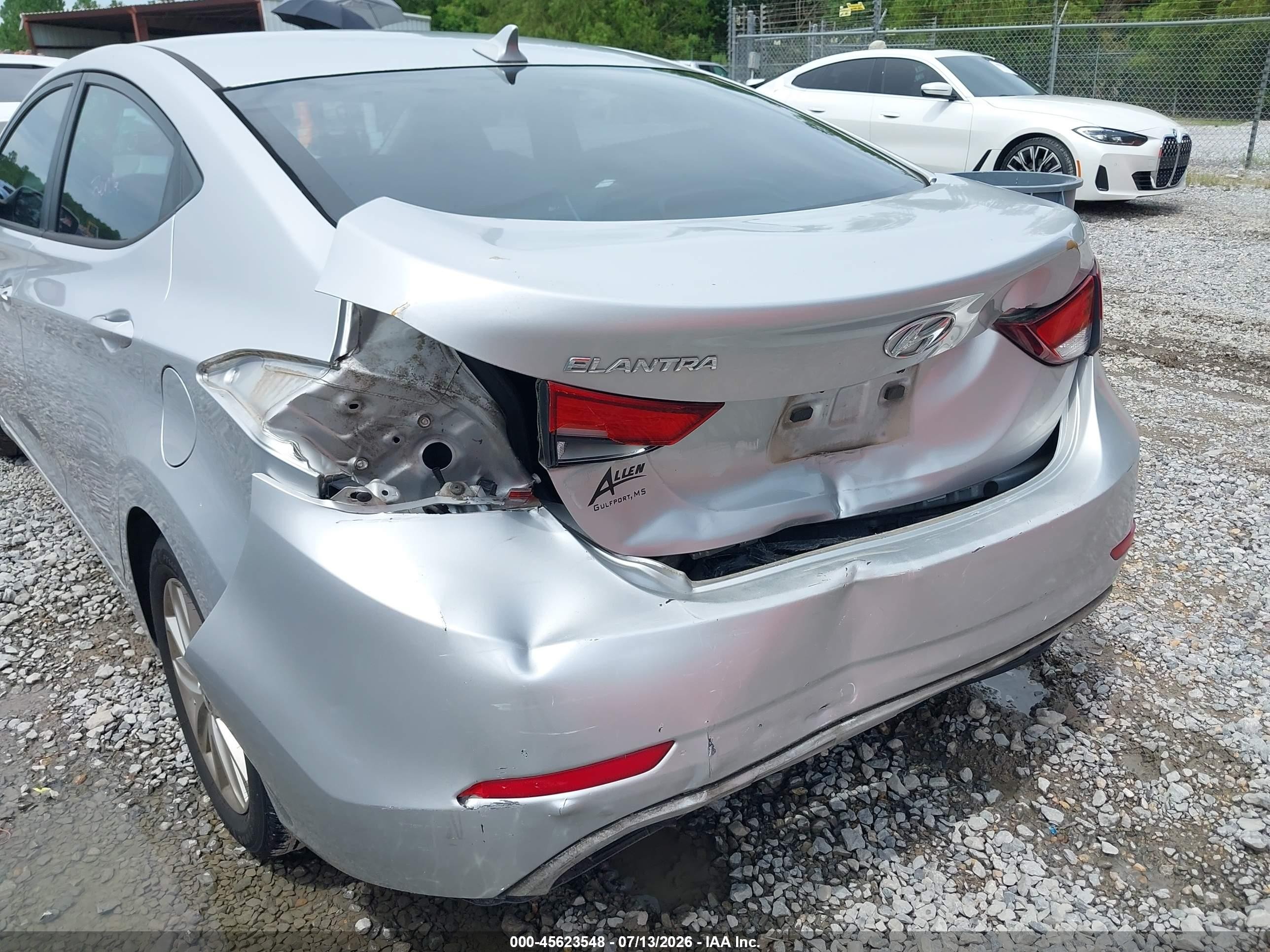 2014 Hyundai Elantra Se Серебряный vin: KMHDH4AE1EU134278