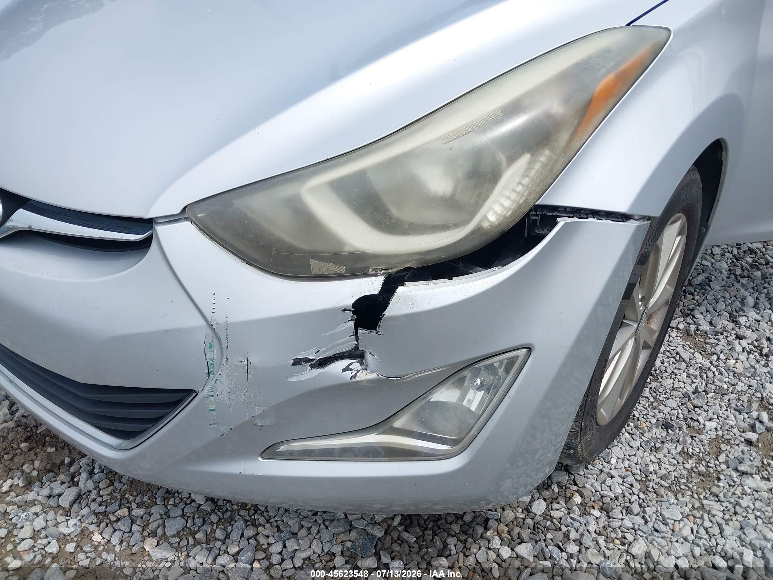 2014 Hyundai Elantra Se Серебряный vin: KMHDH4AE1EU134278