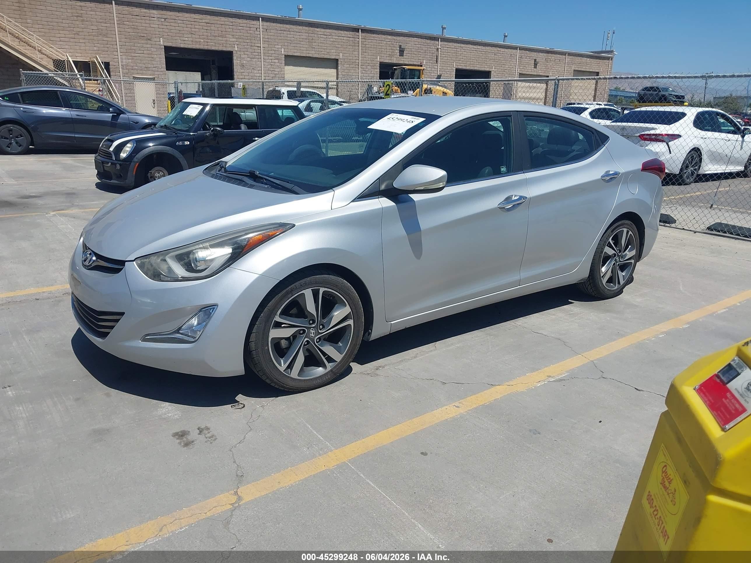2014 Hyundai Elantra Limited Серый vin: KMHDH4AE1EU134295