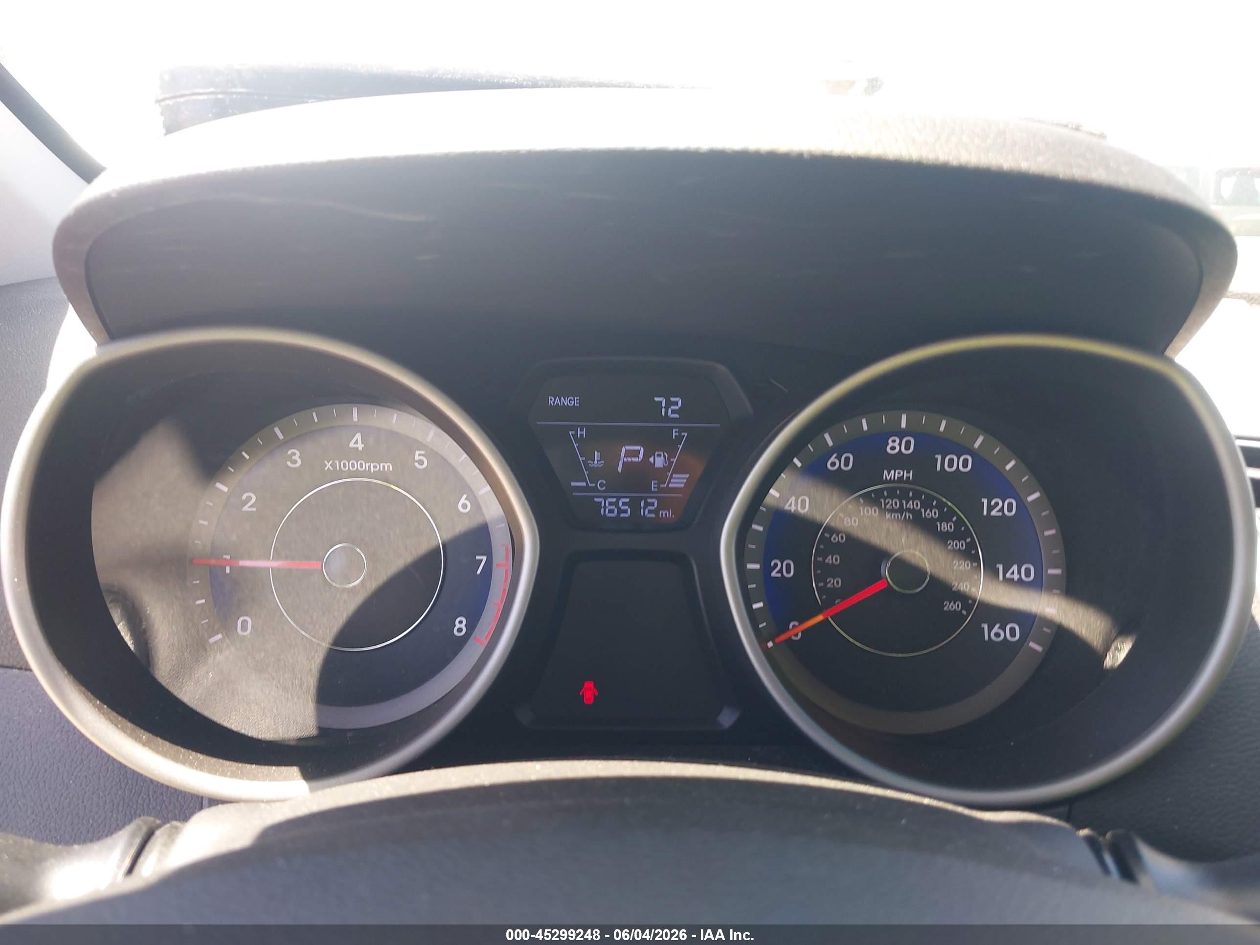 2014 Hyundai Elantra Limited Серый vin: KMHDH4AE1EU134295