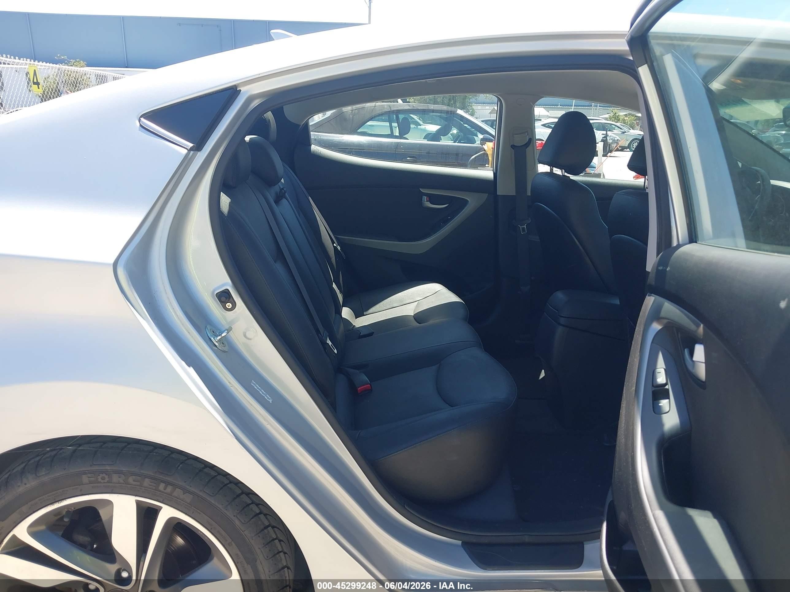 2014 Hyundai Elantra Limited Серый vin: KMHDH4AE1EU134295