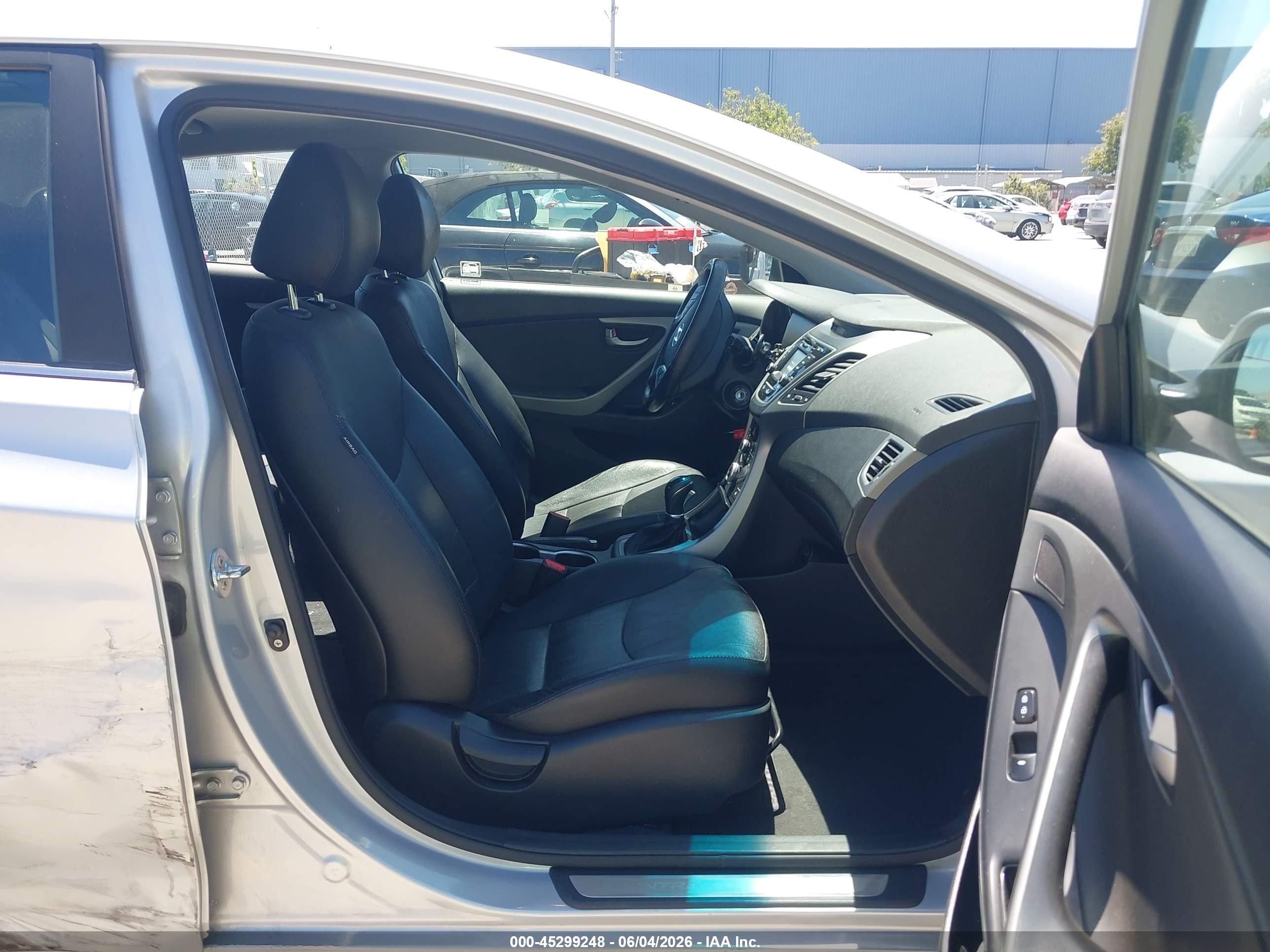 2014 Hyundai Elantra Limited Серый vin: KMHDH4AE1EU134295