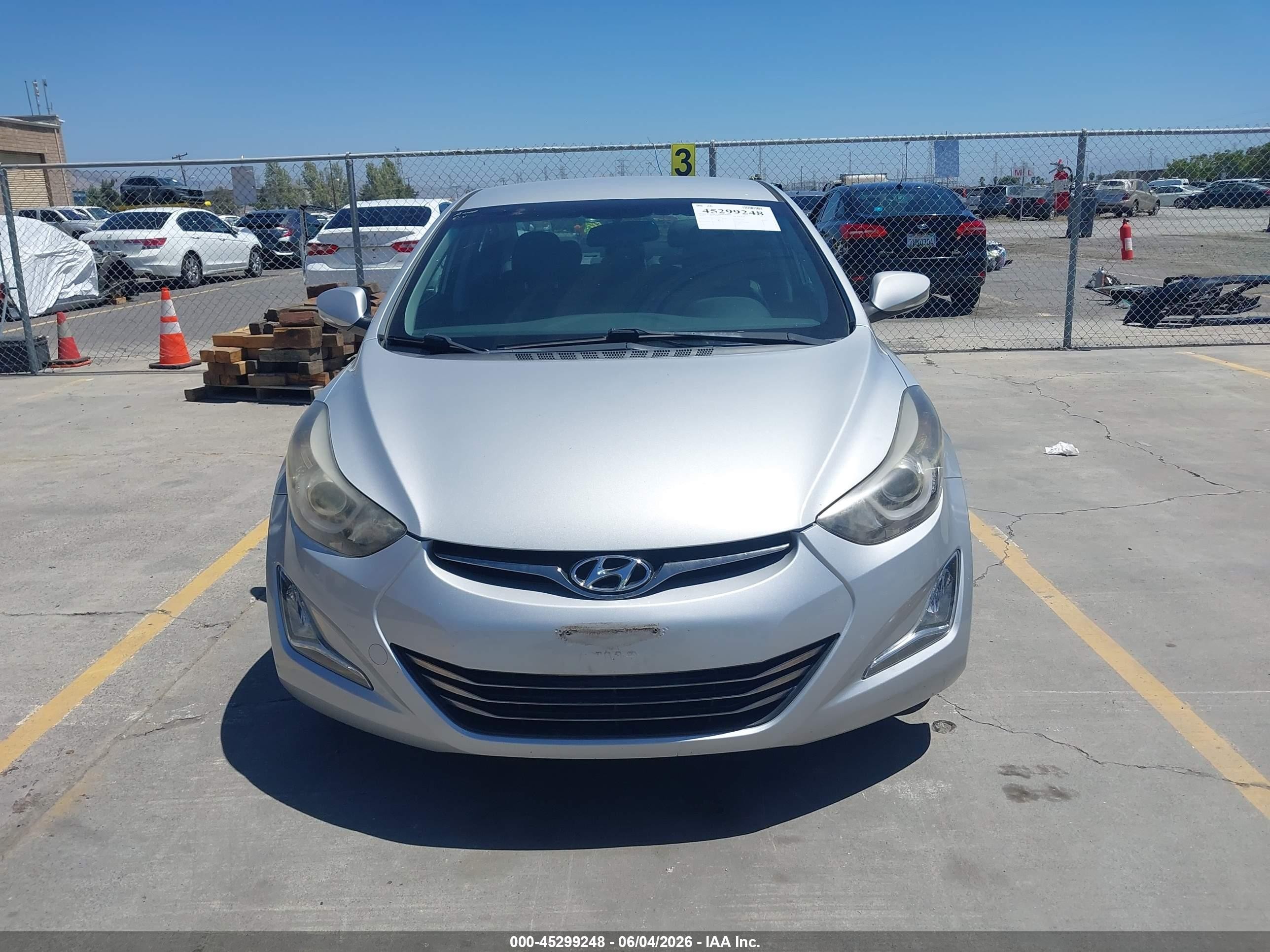 2014 Hyundai Elantra Limited Серый vin: KMHDH4AE1EU134295