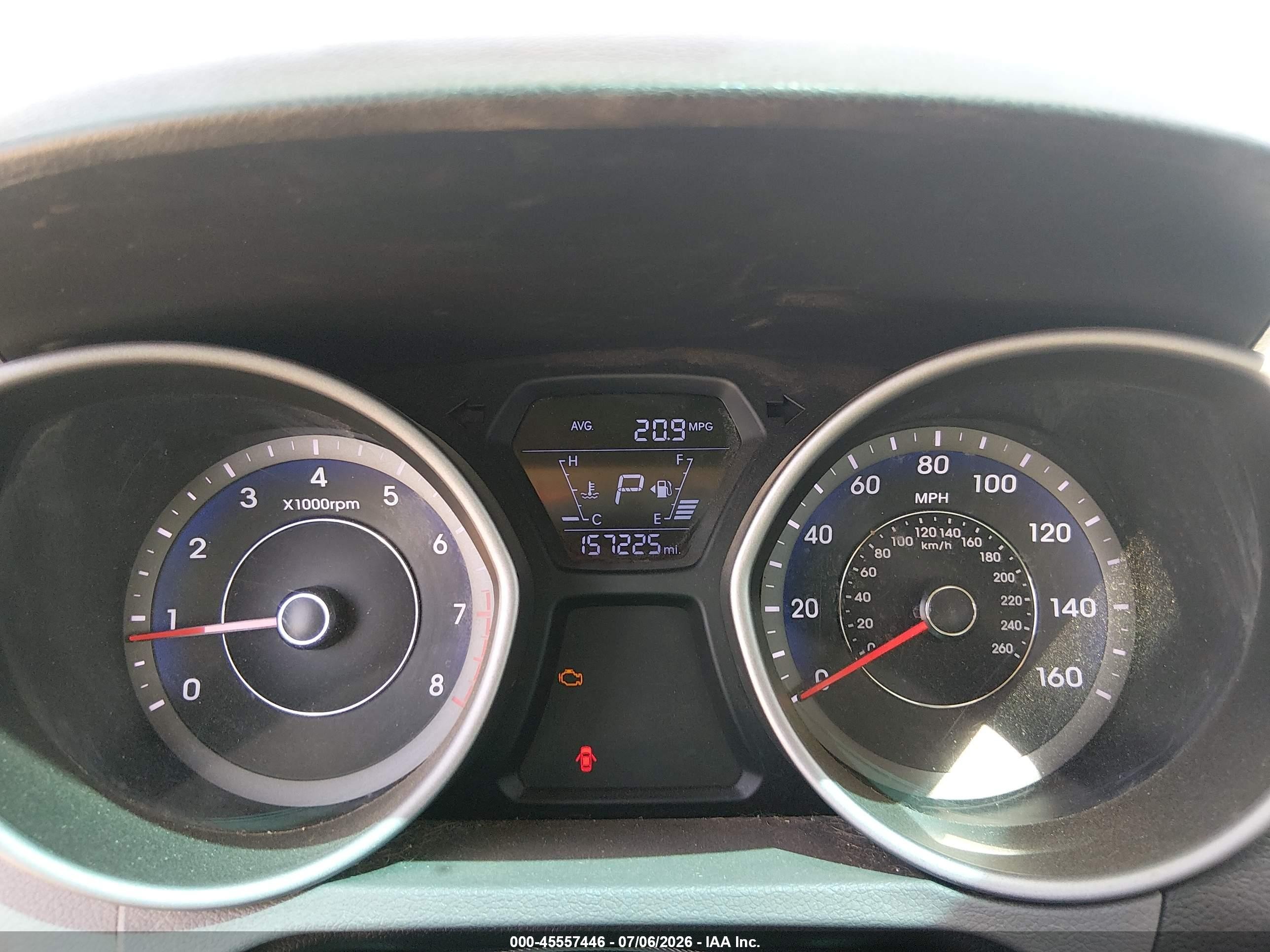 2014 Hyundai Elantra Se Серый vin: KMHDH4AE1EU138198