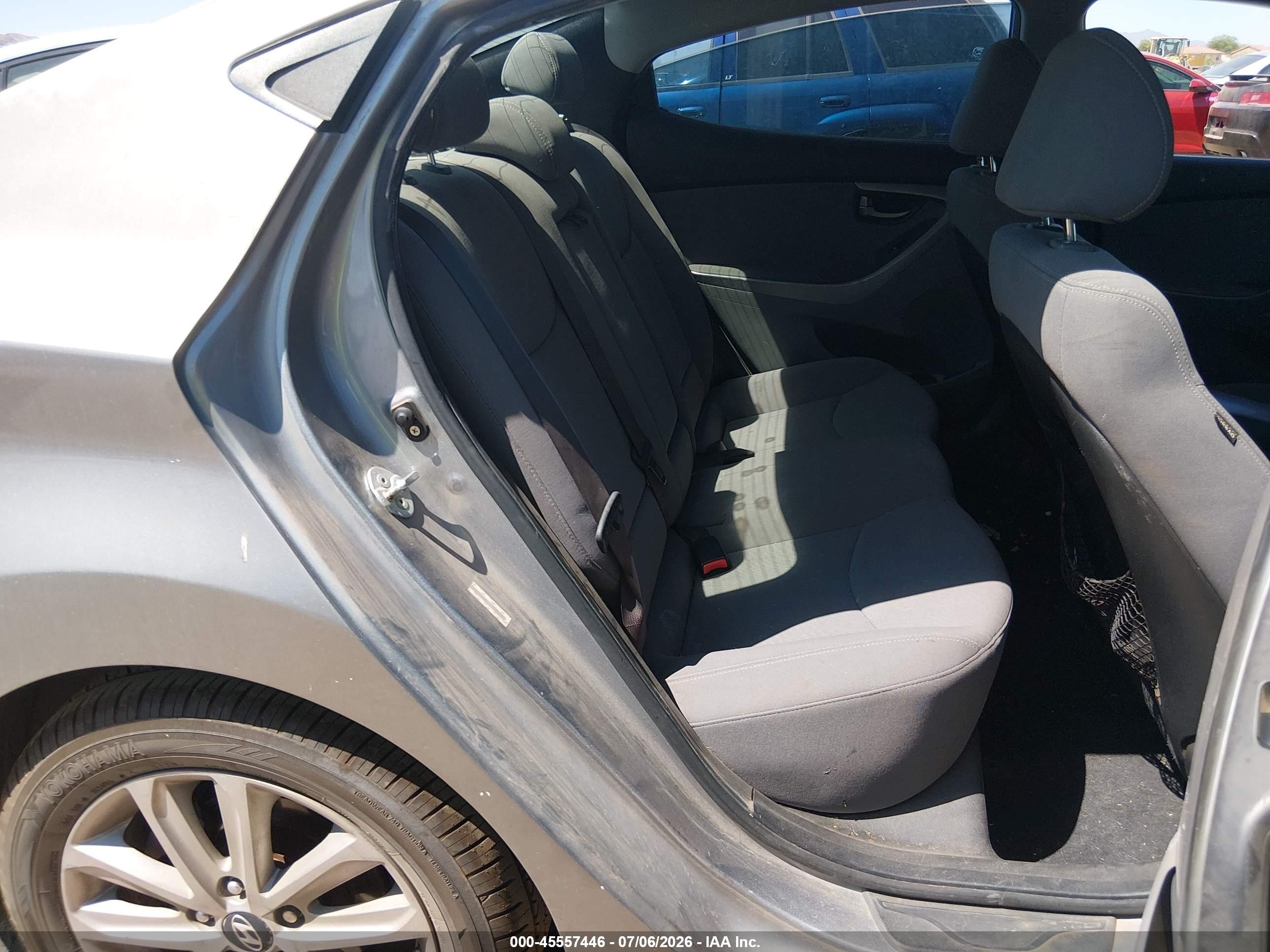 2014 Hyundai Elantra Se Серый vin: KMHDH4AE1EU138198