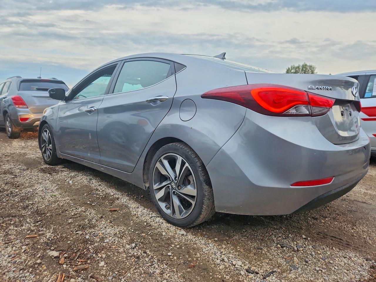 2014 Hyundai Elantra Limited Gray vin: KMHDH4AE1EU141425