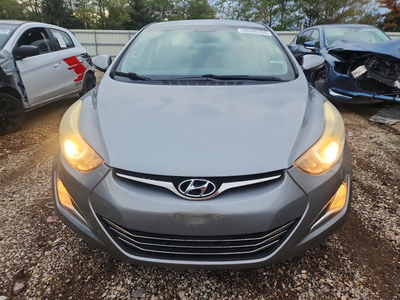 2014 Hyundai Elantra Limited Gray vin: KMHDH4AE1EU141425