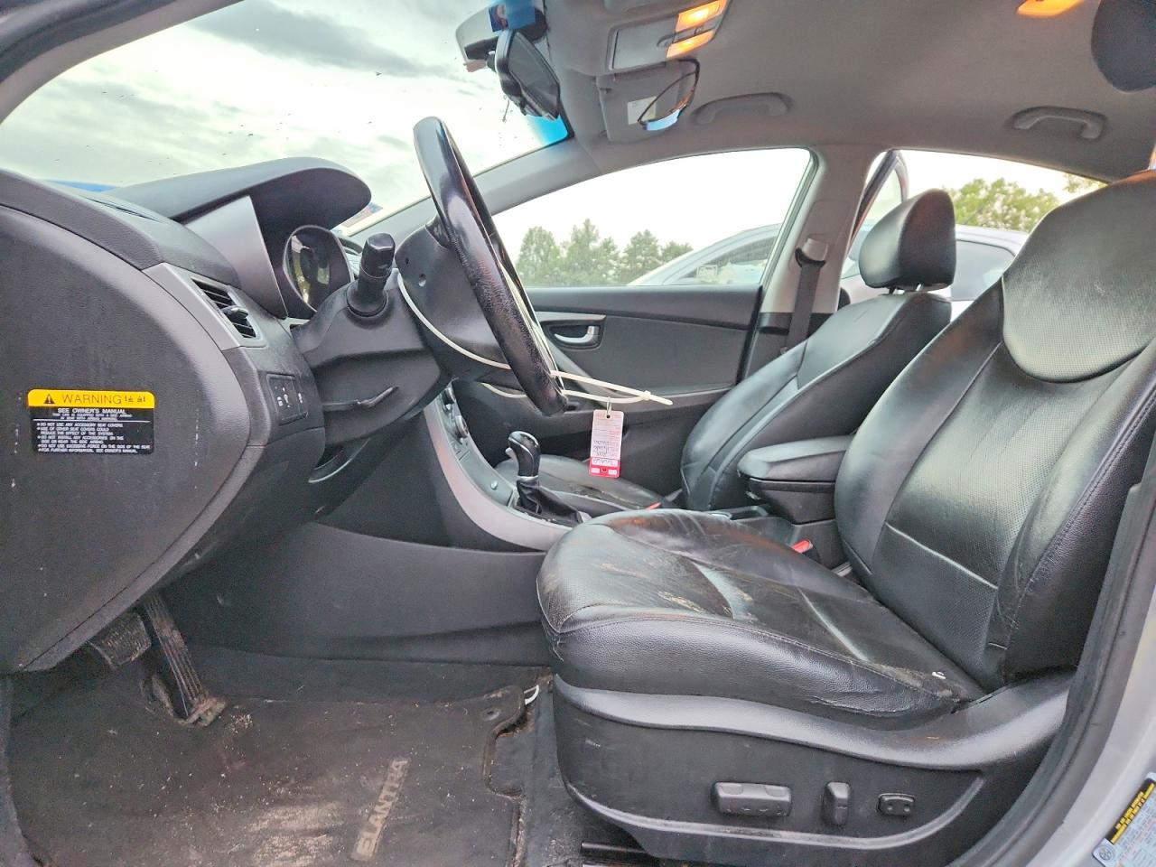 2014 Hyundai Elantra Limited Gray vin: KMHDH4AE1EU141425