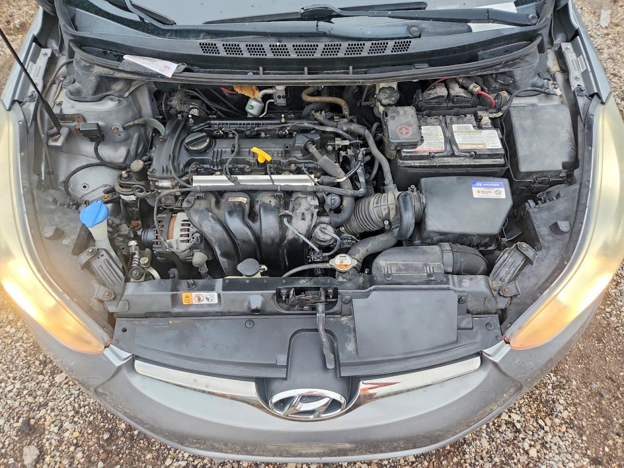 2014 Hyundai Elantra Limited Gray vin: KMHDH4AE1EU141425