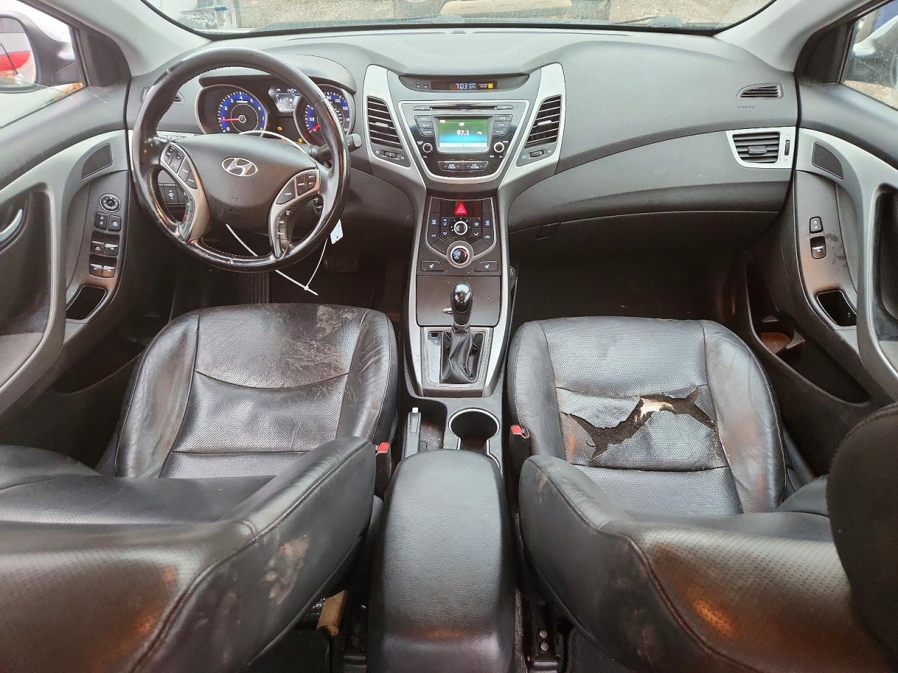 2014 Hyundai Elantra Limited Gray vin: KMHDH4AE1EU141425