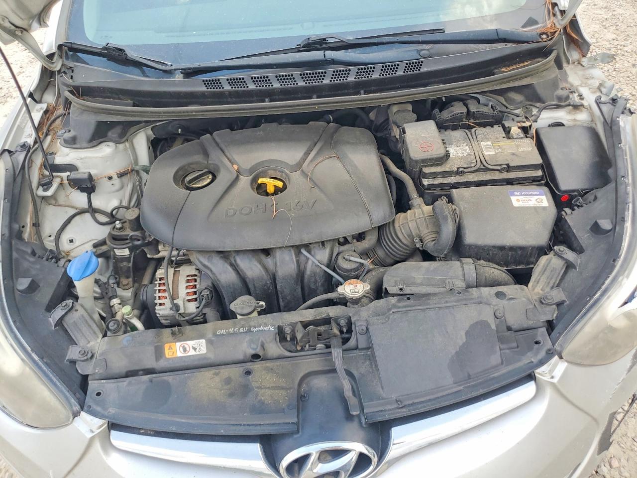 2014 Hyundai Elantra Se Серебряный vin: KMHDH4AE1EU147838