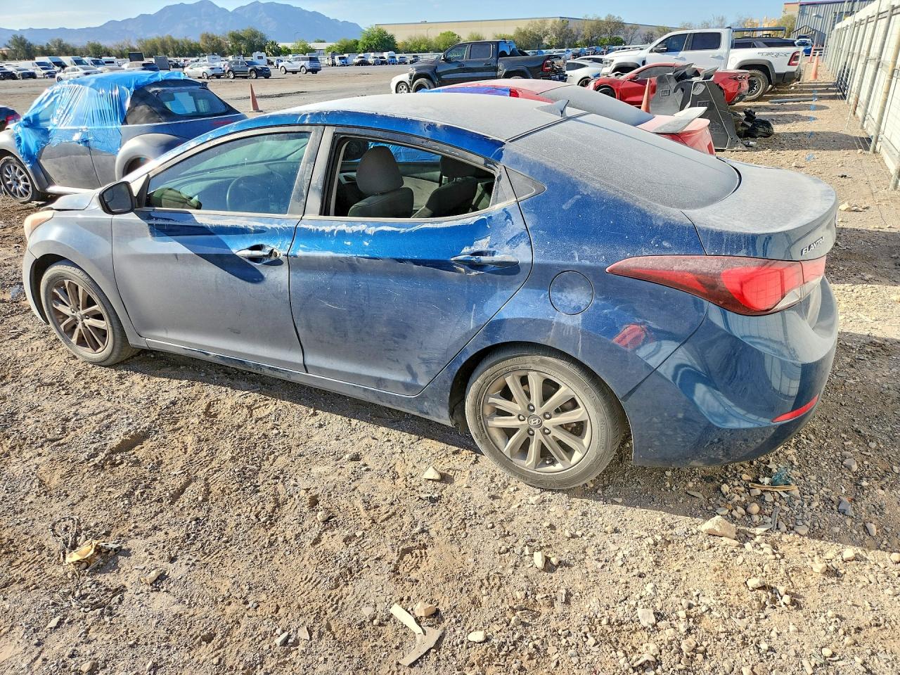 2014 Hyundai Elantra Se Blue vin: KMHDH4AE1EU158094