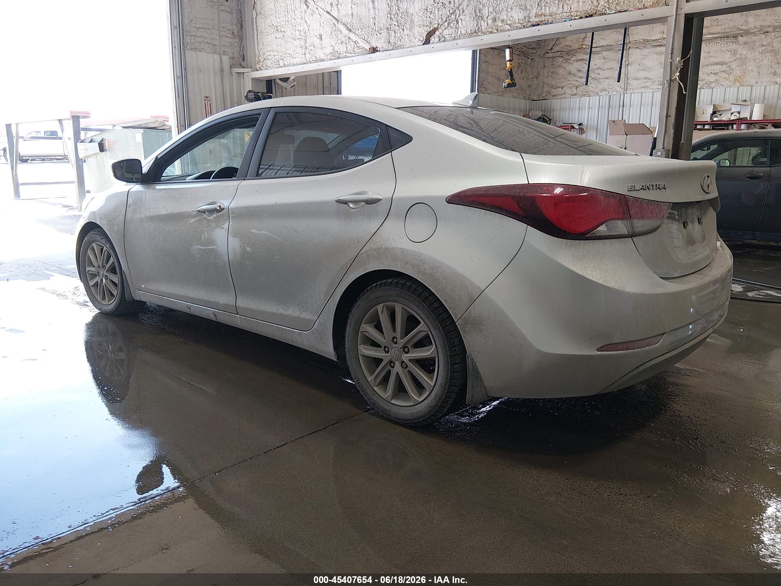 2014 Hyundai Elantra Se Silver vin: KMHDH4AE1EU166504