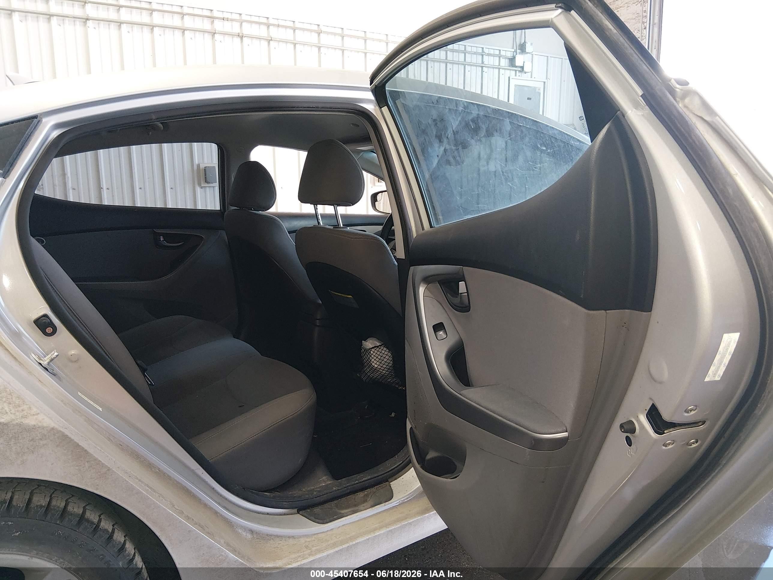 2014 Hyundai Elantra Se Silver vin: KMHDH4AE1EU166504