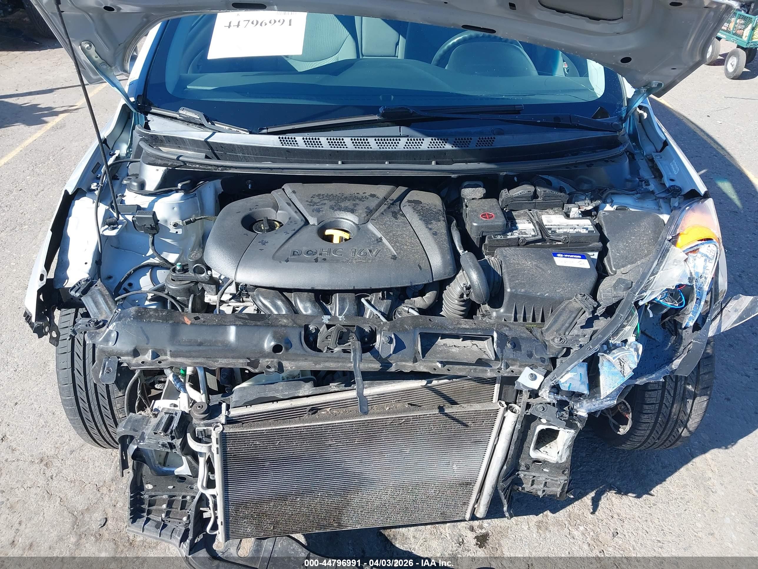 2014 Hyundai Elantra Se Silver vin: KMHDH4AE1EU174019