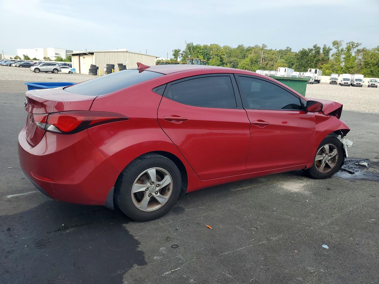 2014 Hyundai Elantra Se Red vin: KMHDH4AE1EU210081