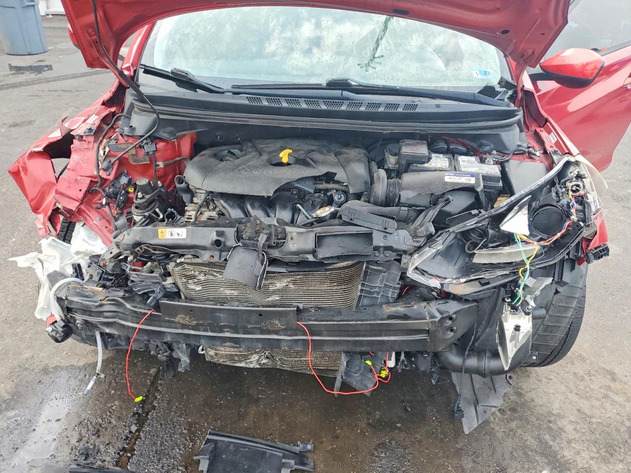 2014 Hyundai Elantra Se Red vin: KMHDH4AE1EU210081