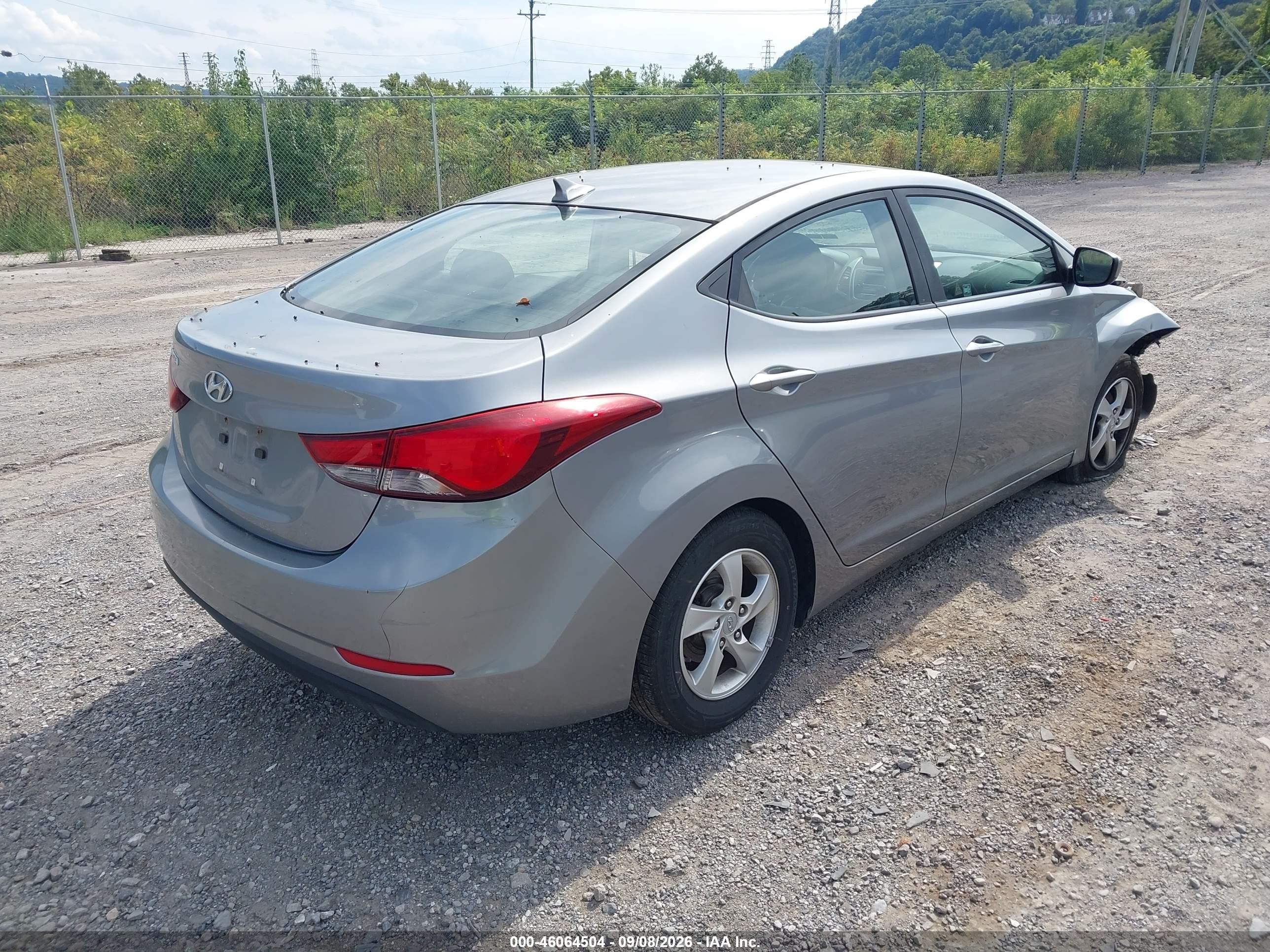 2015 Hyundai Elantra Se Silver vin: KMHDH4AE1FU225794