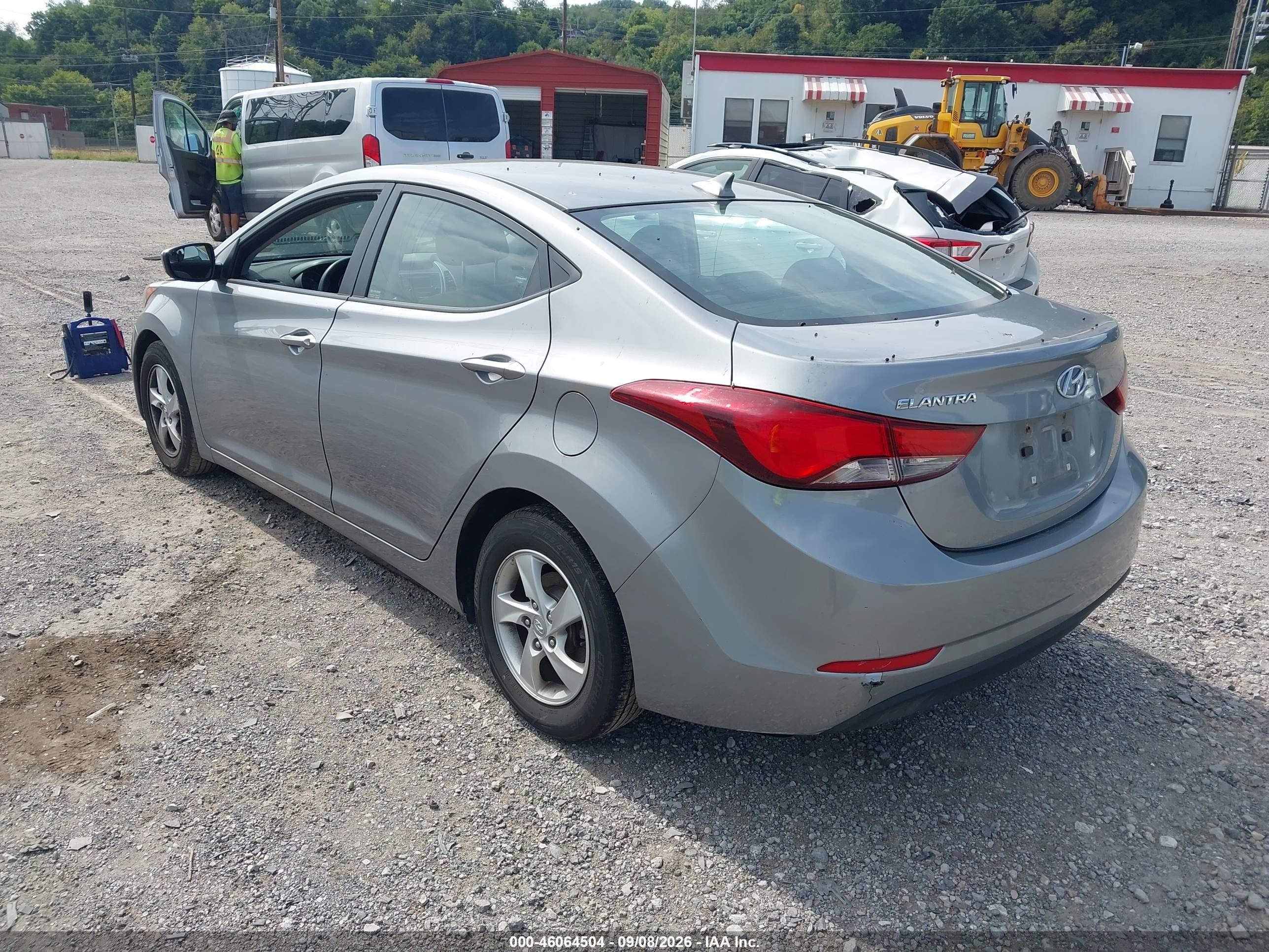 2015 Hyundai Elantra Se Silver vin: KMHDH4AE1FU225794
