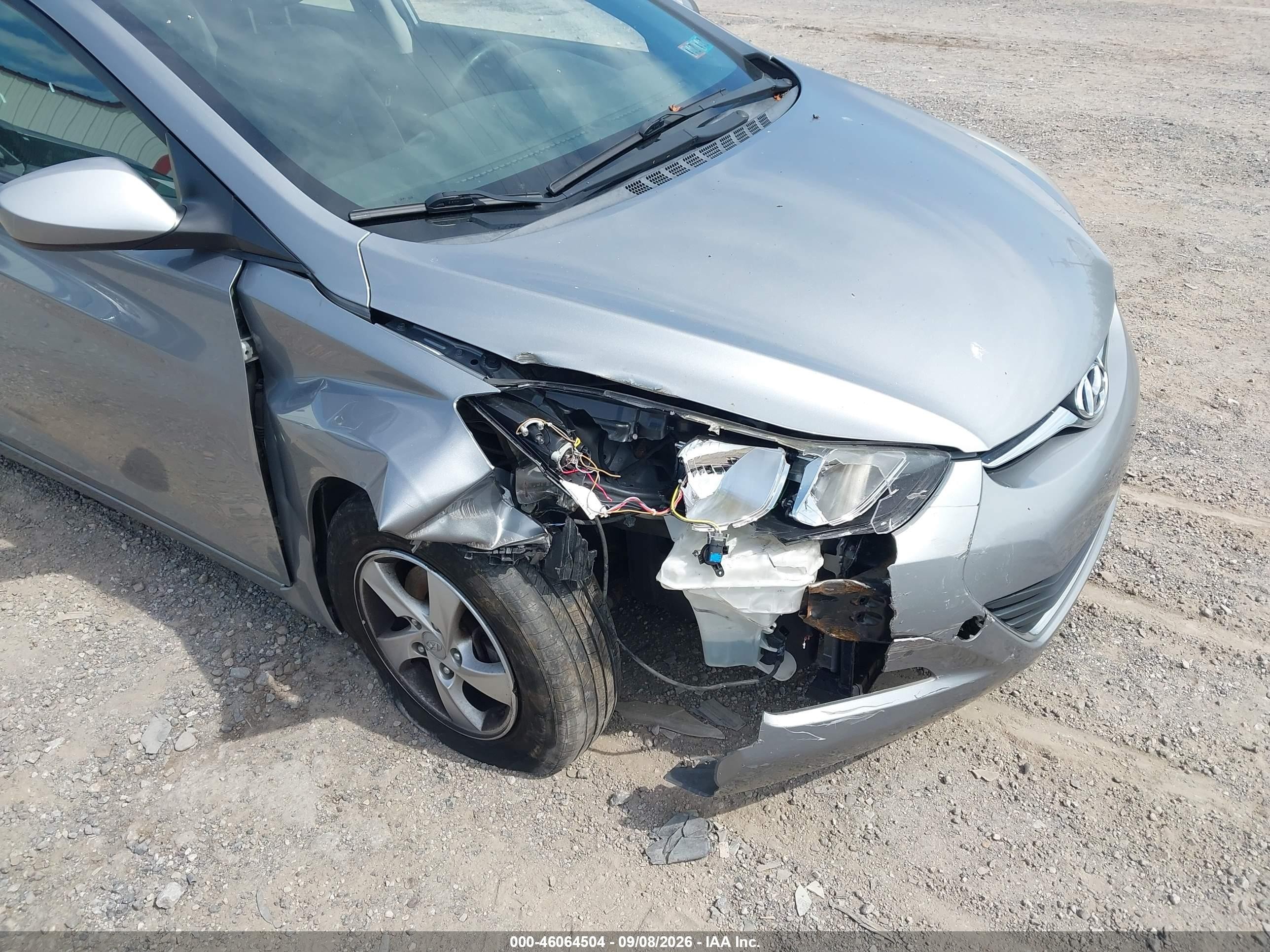 2015 Hyundai Elantra Se Silver vin: KMHDH4AE1FU225794