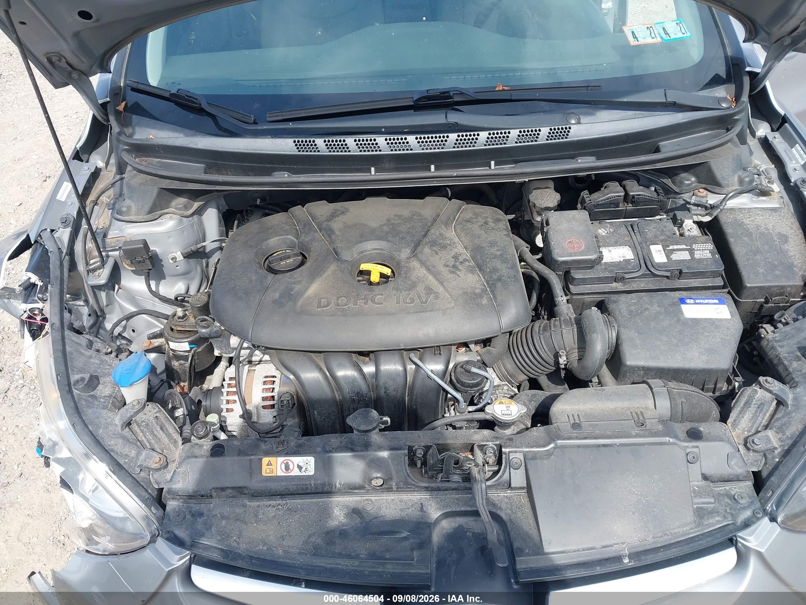 2015 Hyundai Elantra Se Silver vin: KMHDH4AE1FU225794