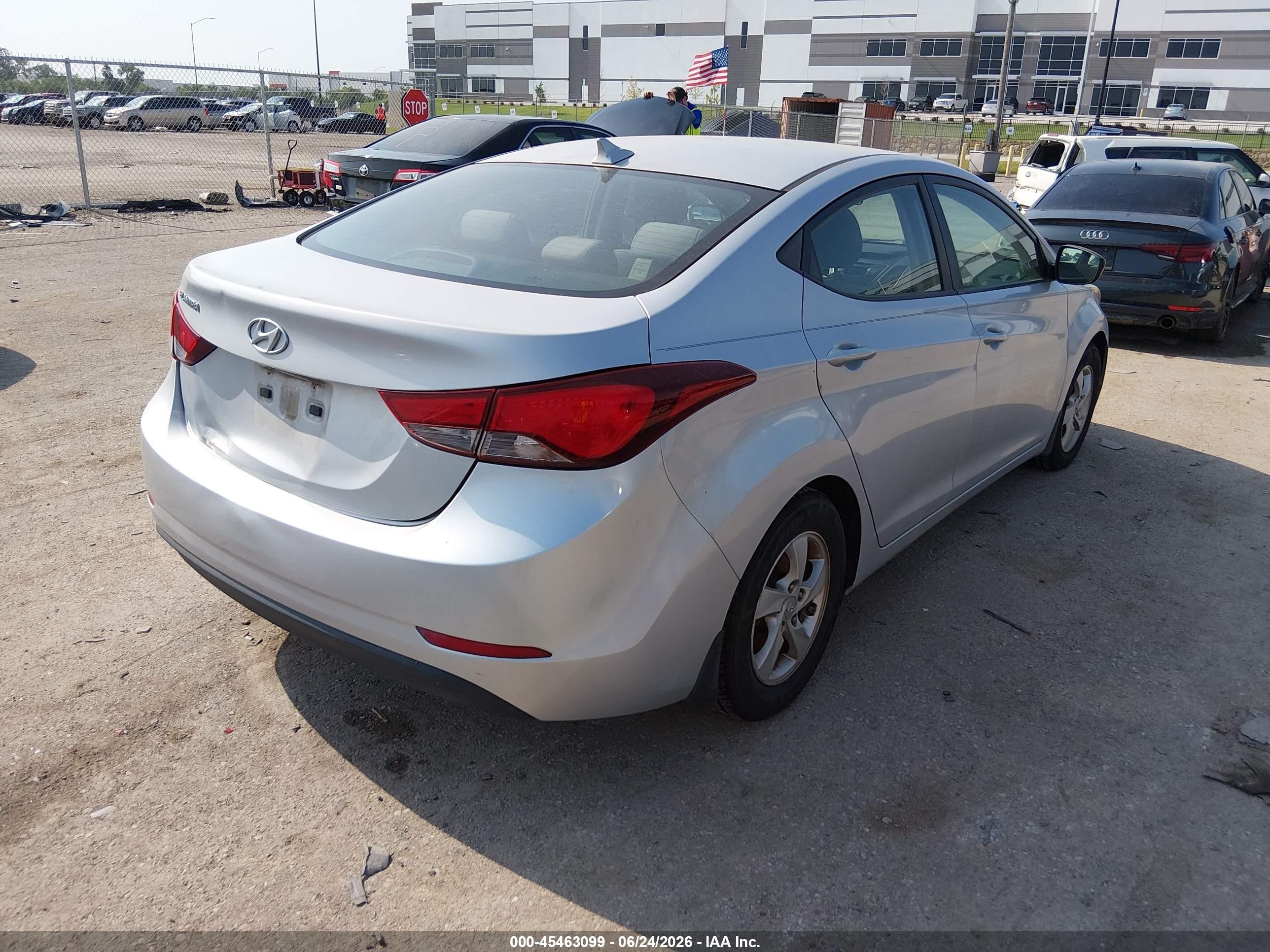 2015 Hyundai Elantra Se Silver vin: KMHDH4AE1FU229523