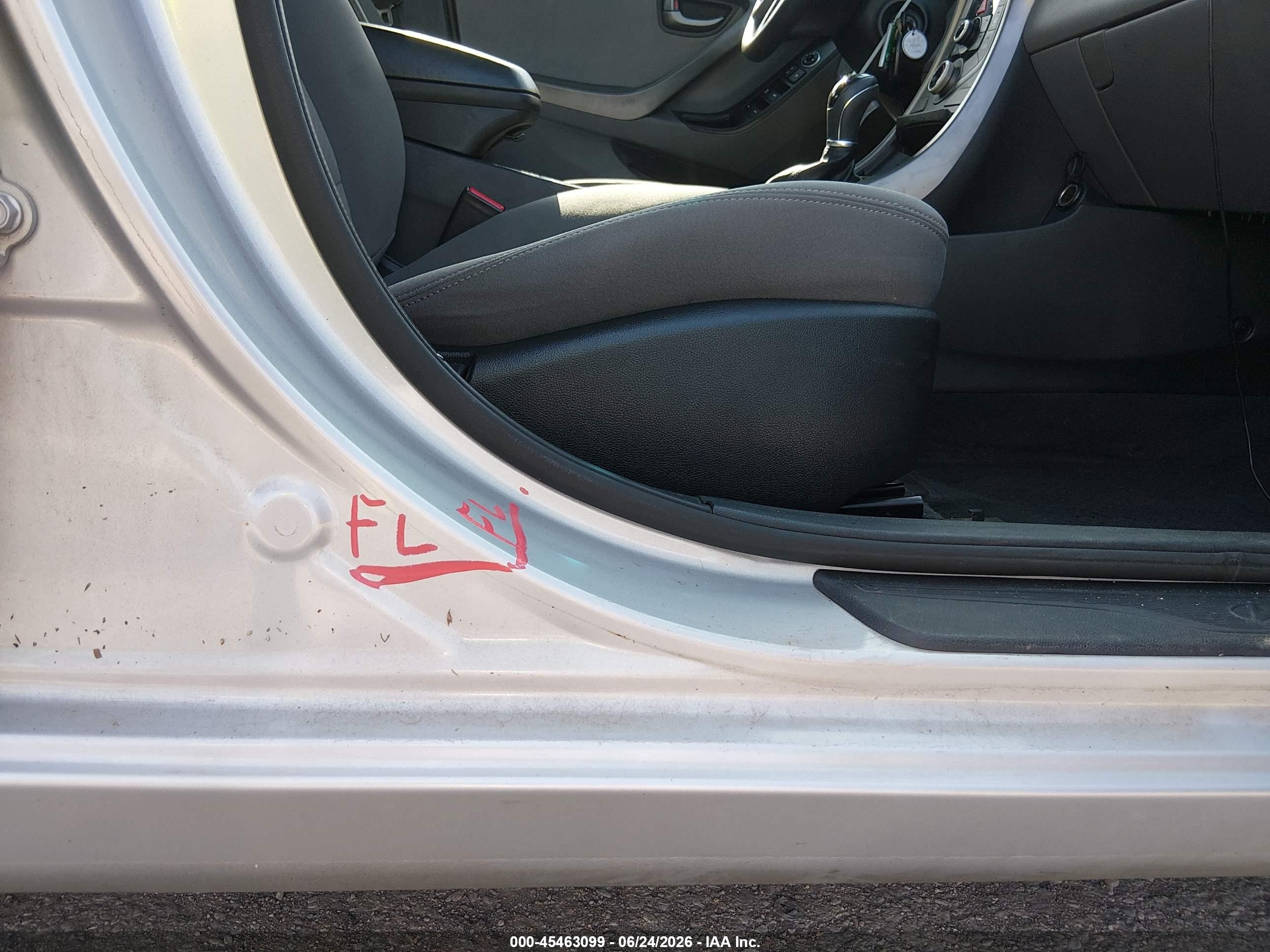 2015 Hyundai Elantra Se Silver vin: KMHDH4AE1FU229523