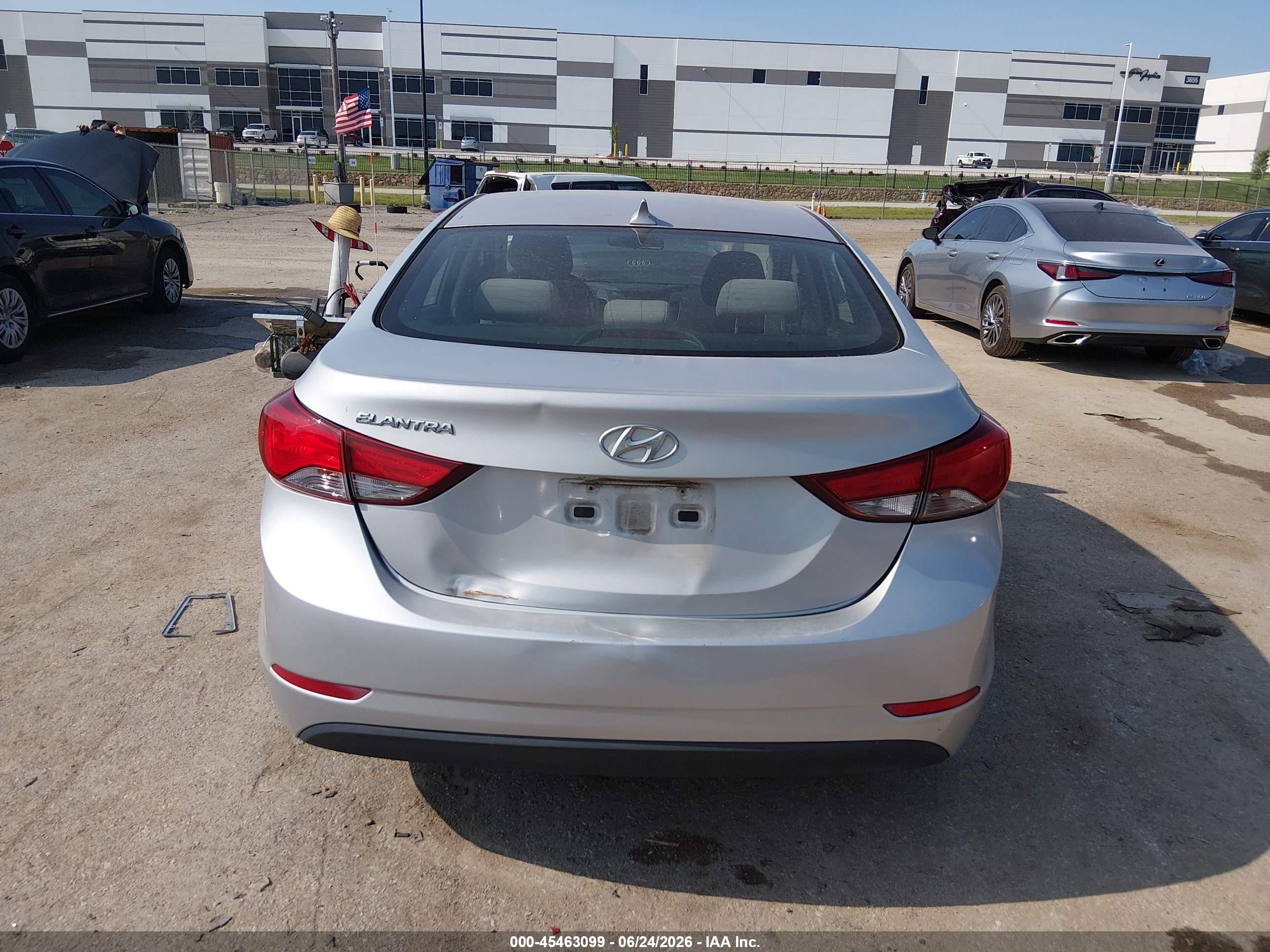 2015 Hyundai Elantra Se Silver vin: KMHDH4AE1FU229523