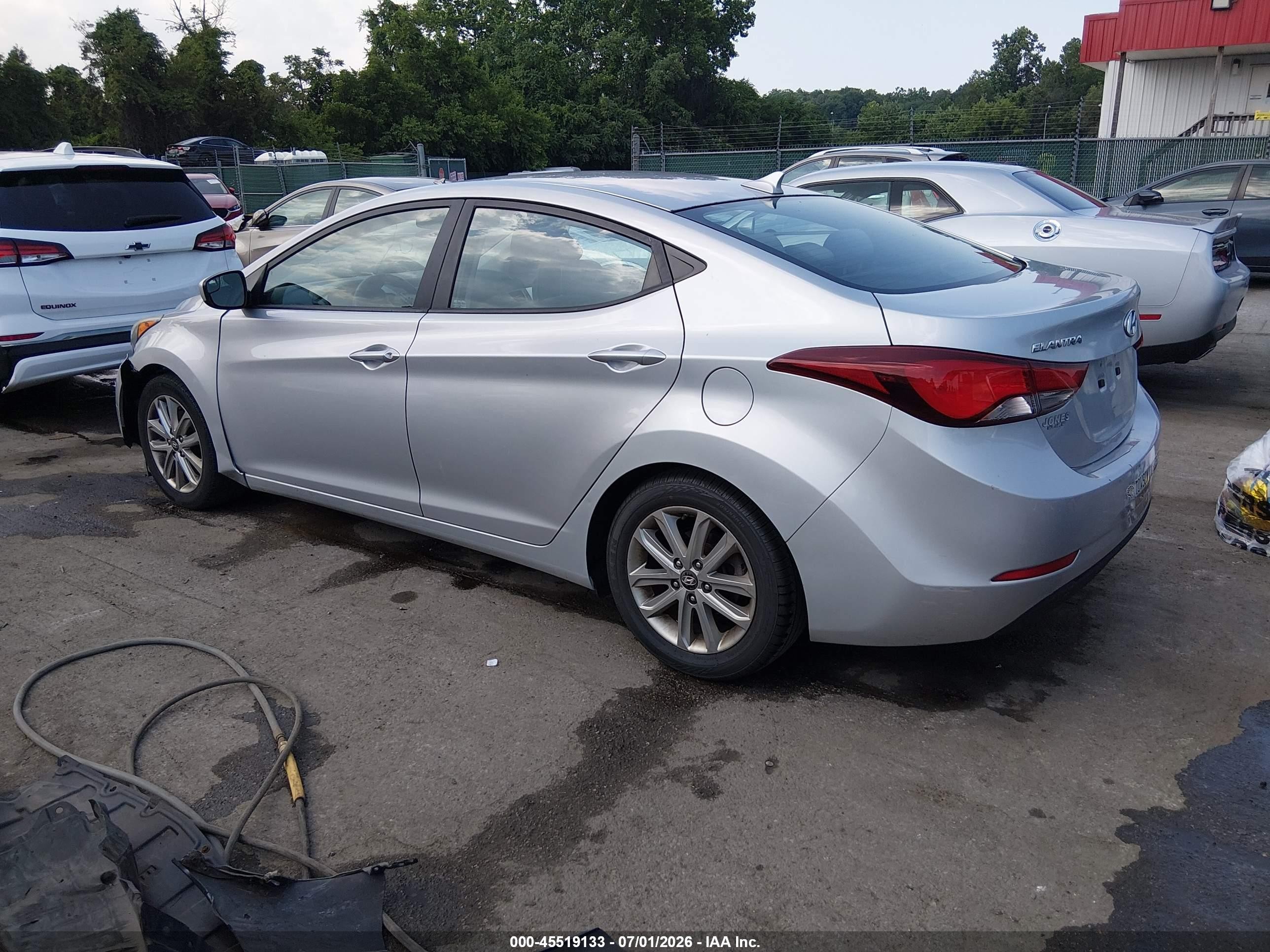 2015 Hyundai Elantra Se Silver vin: KMHDH4AE1FU235807