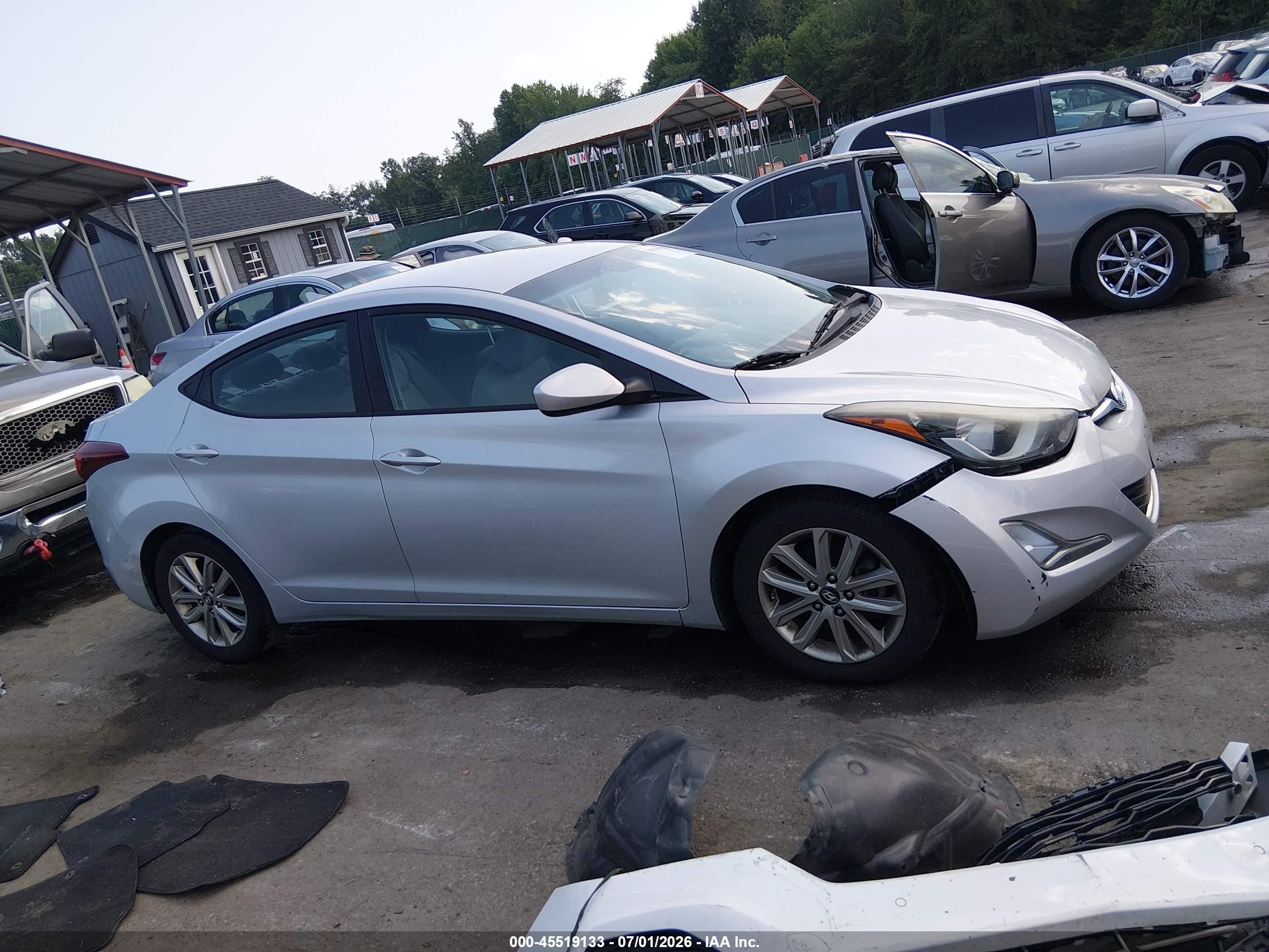 2015 Hyundai Elantra Se Silver vin: KMHDH4AE1FU235807