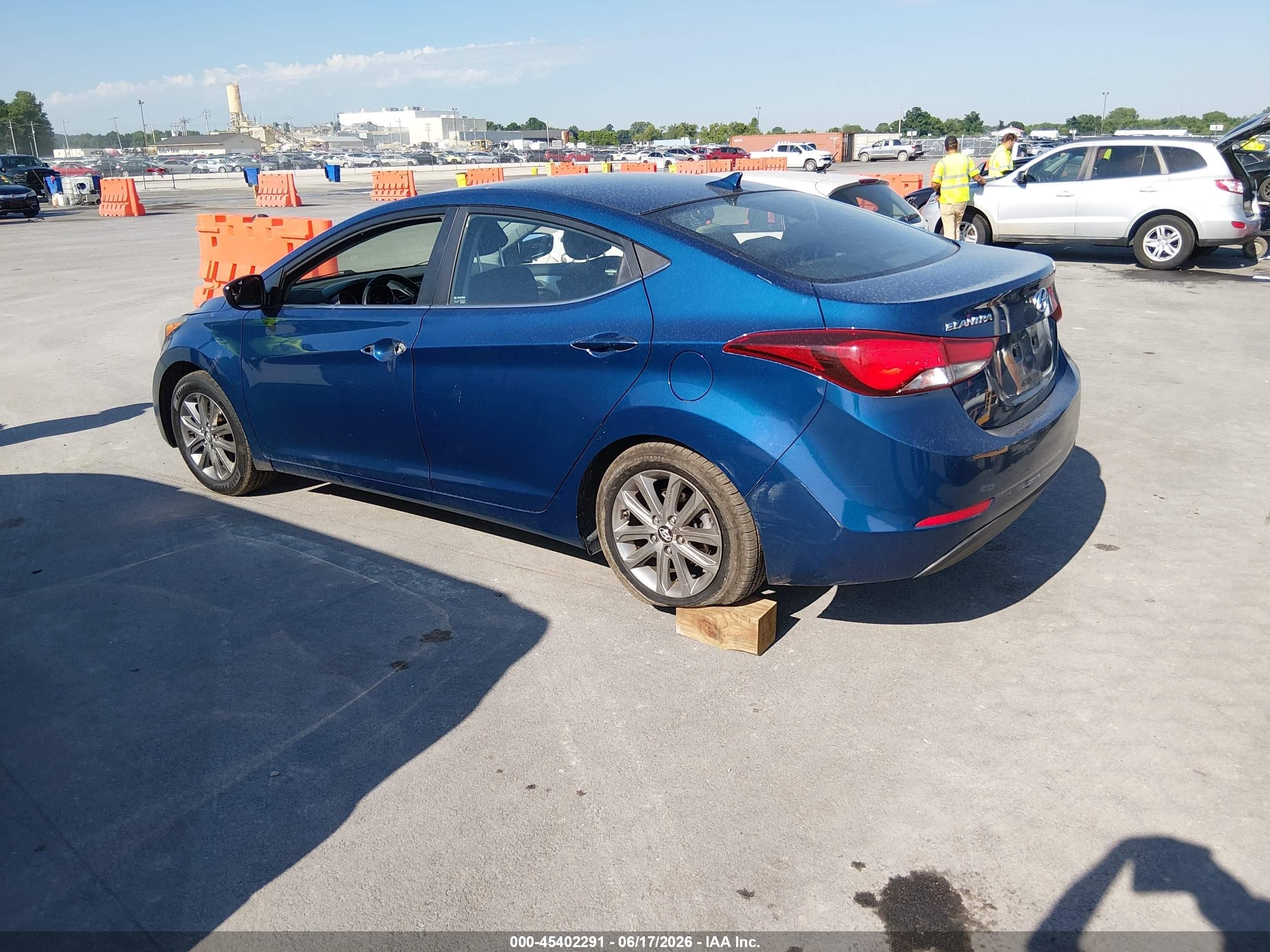 2015 Hyundai Elantra Se Blue vin: KMHDH4AE1FU250534